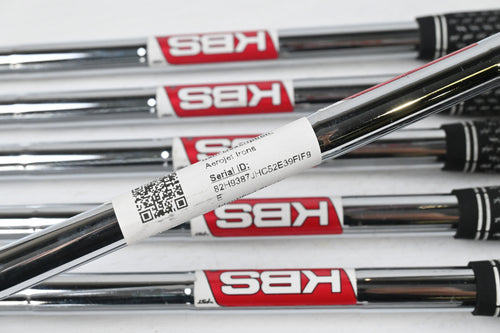 Left Hand Cobra Aerojet Irons / 5-PW+GW / Regular Flex KBS Tour Lite Shafts