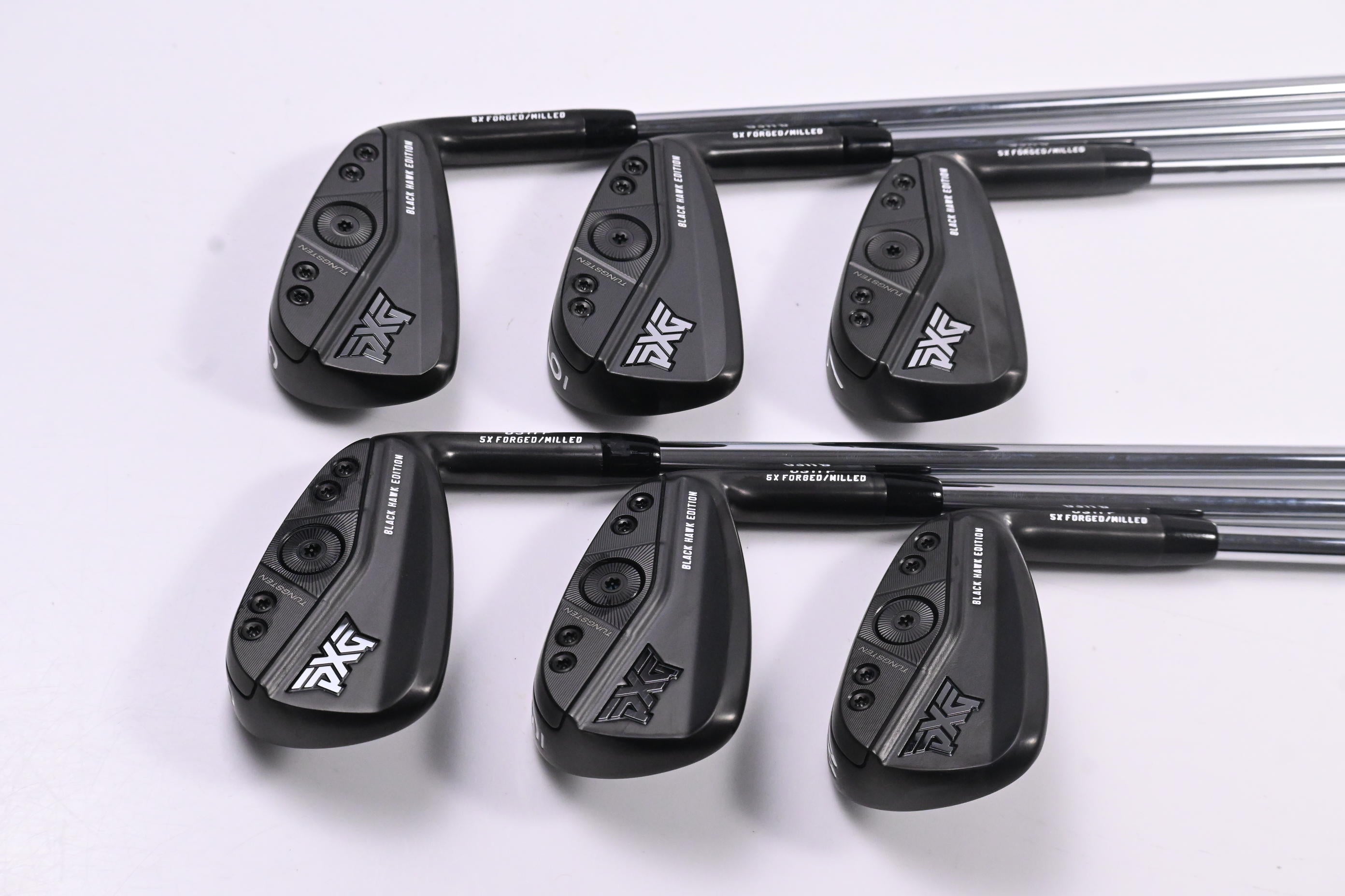 PXG 0311P GEN6 Black Hawk Irons / 5-PW / Stiff Flex Elevate MPH 95 Shafts