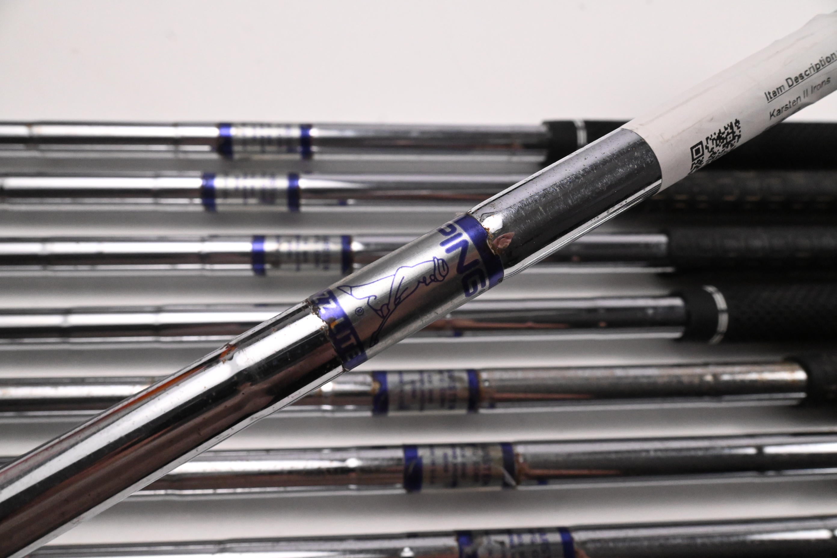 Ping Karsten II Irons / 3-9i+SW / Black Dot / Stiff Flex Ping Karsten ZZ Lite