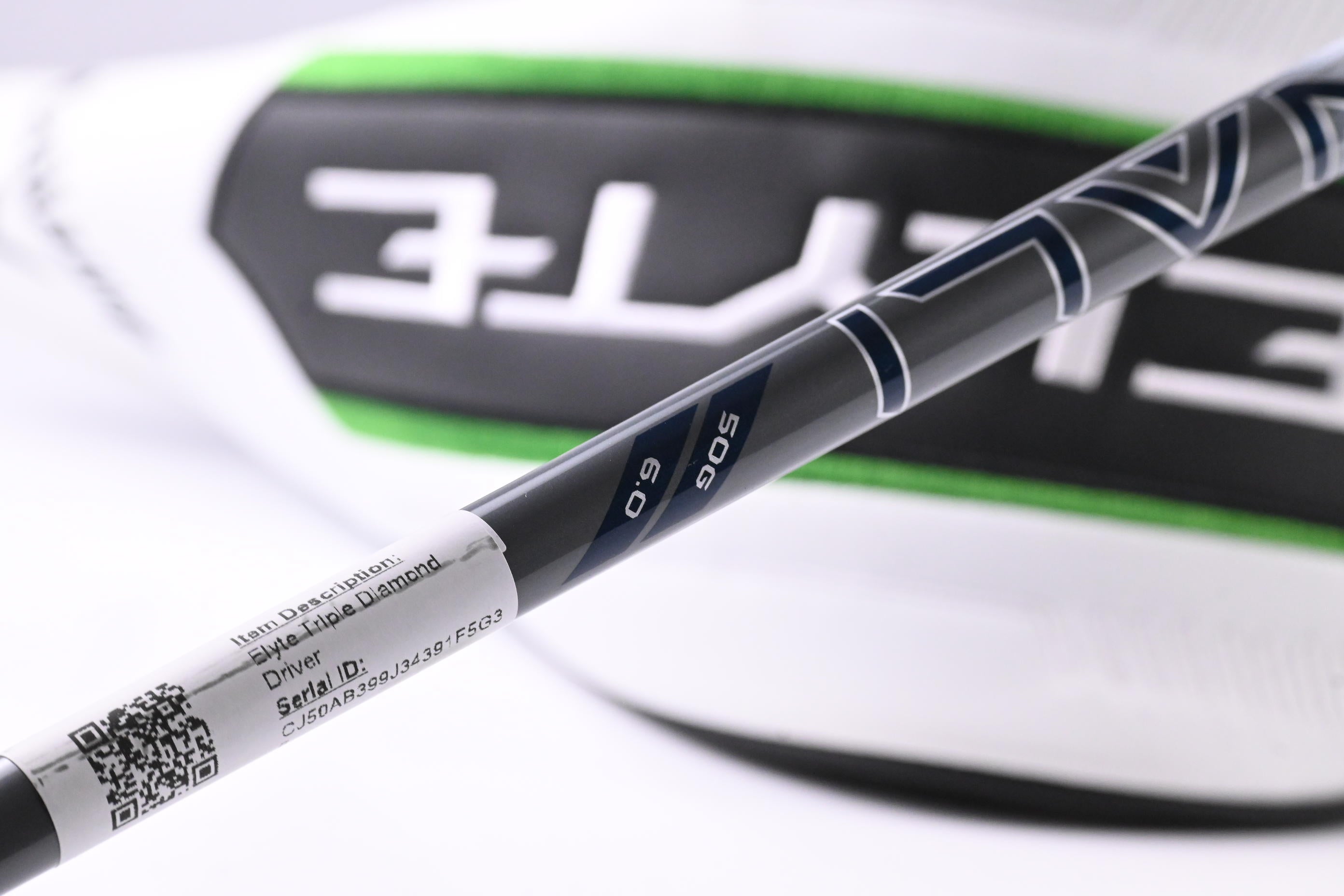 Callaway Elyte Triple Diamond Driver / 9 Degree / Stiff Flex Denali Charcoal 50 Shaft