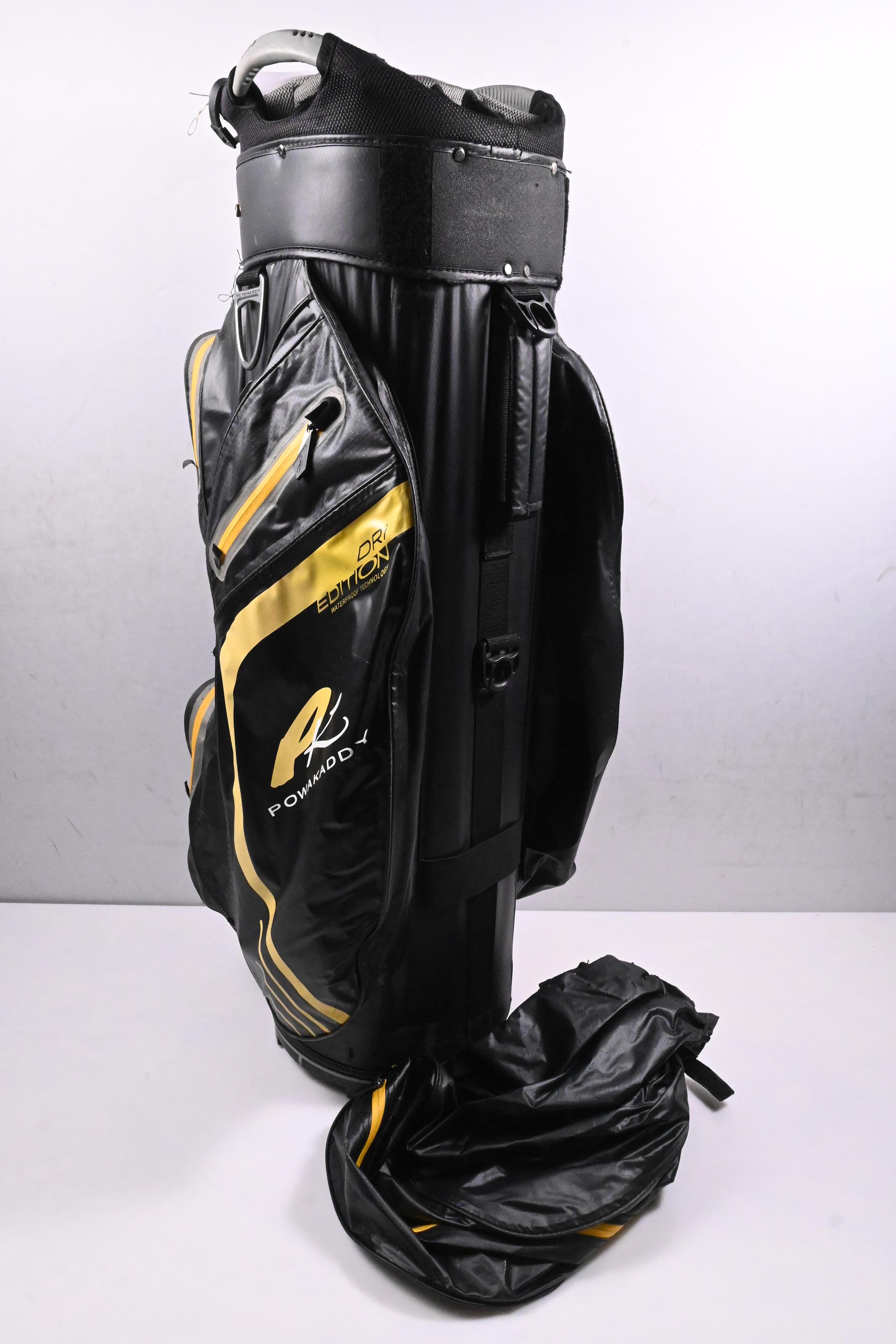 Powakaddy Dri Edition Cart Bag / 14-Way Divider / Black, Yellow