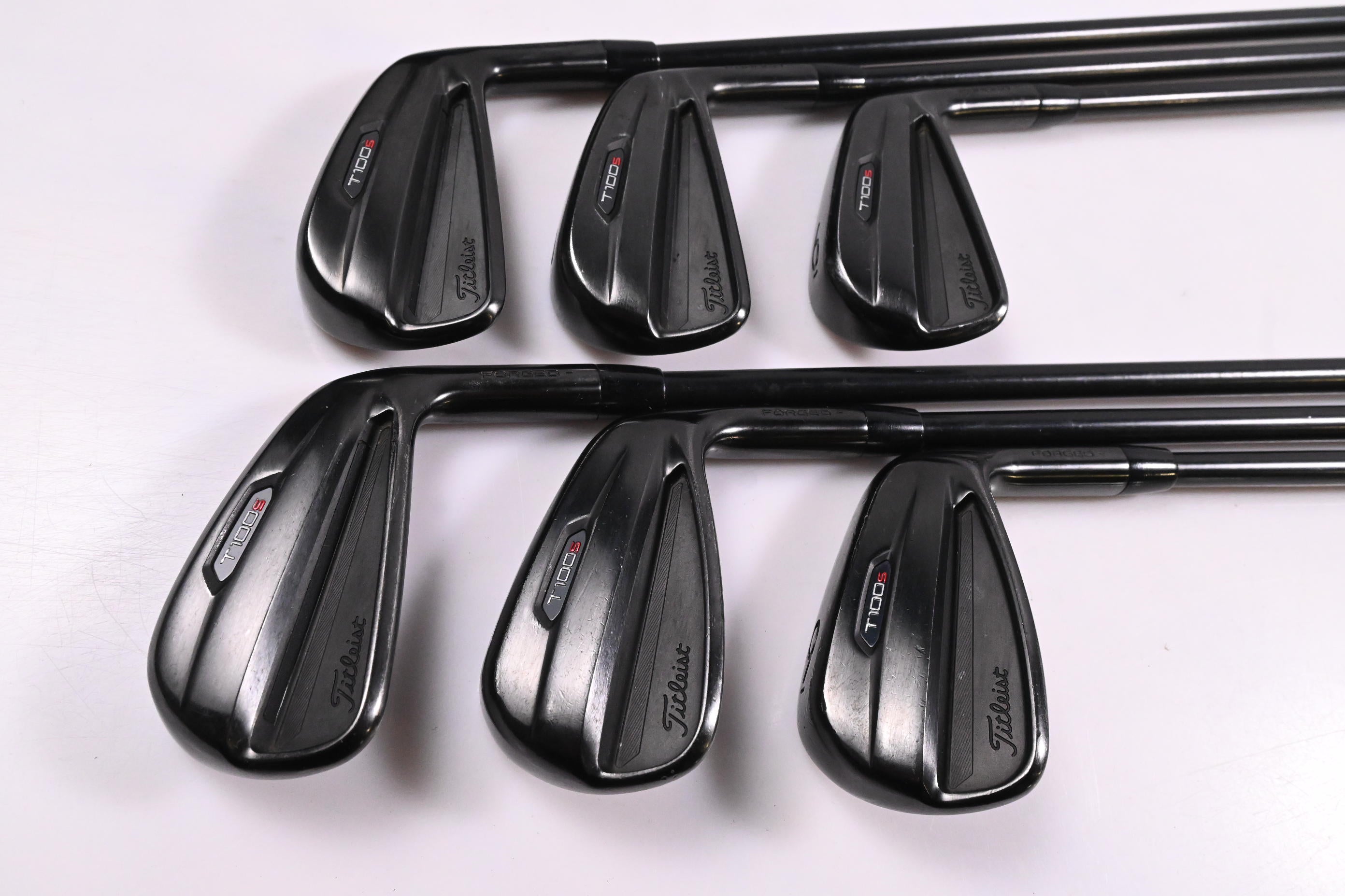 Titleist T100.S Ltd Edition Black Irons / 4-9i / Stiff Flex Project X LZ Shafts