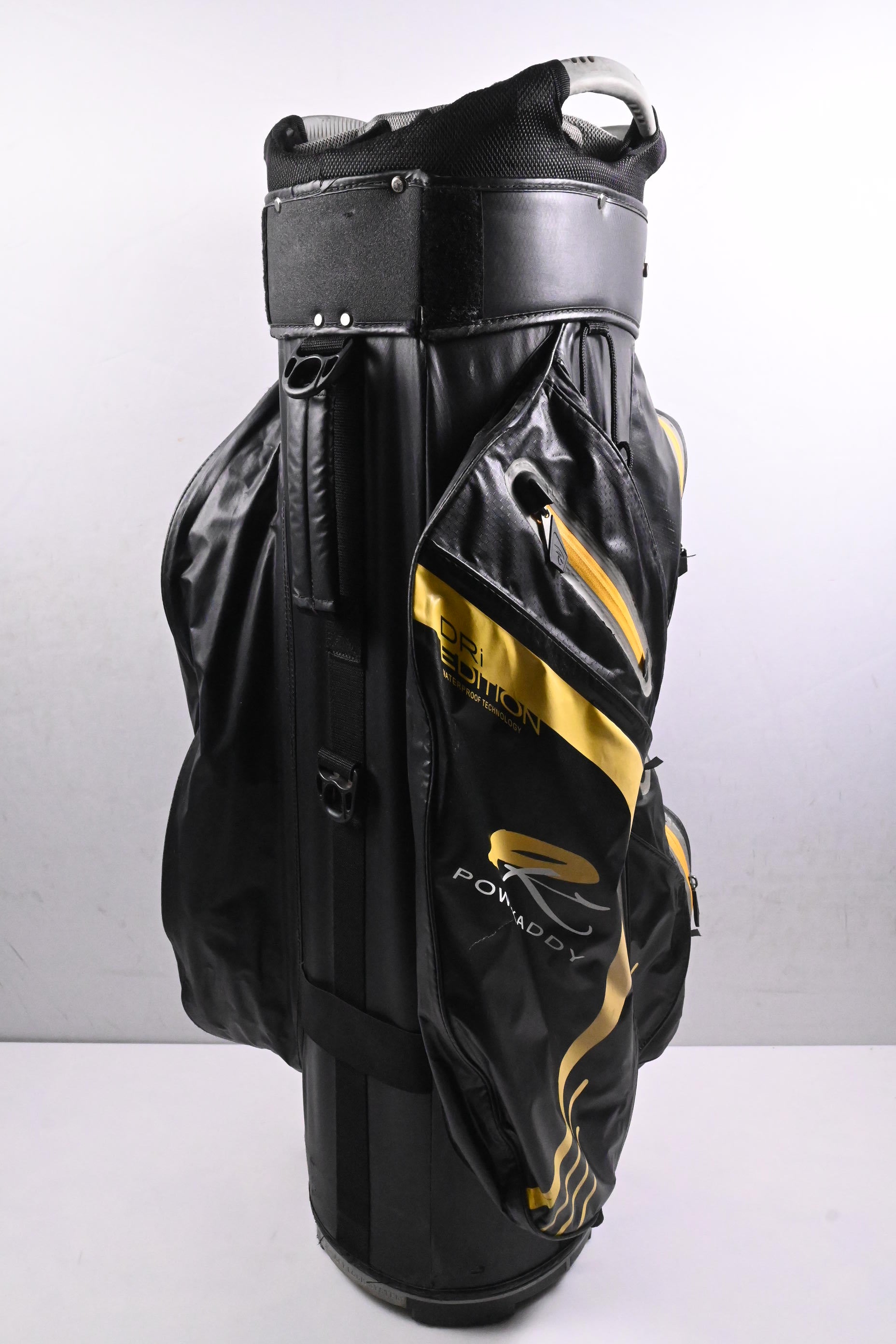 Powakaddy Dri Edition Cart Bag / 14-Way Divider / Black, Yellow