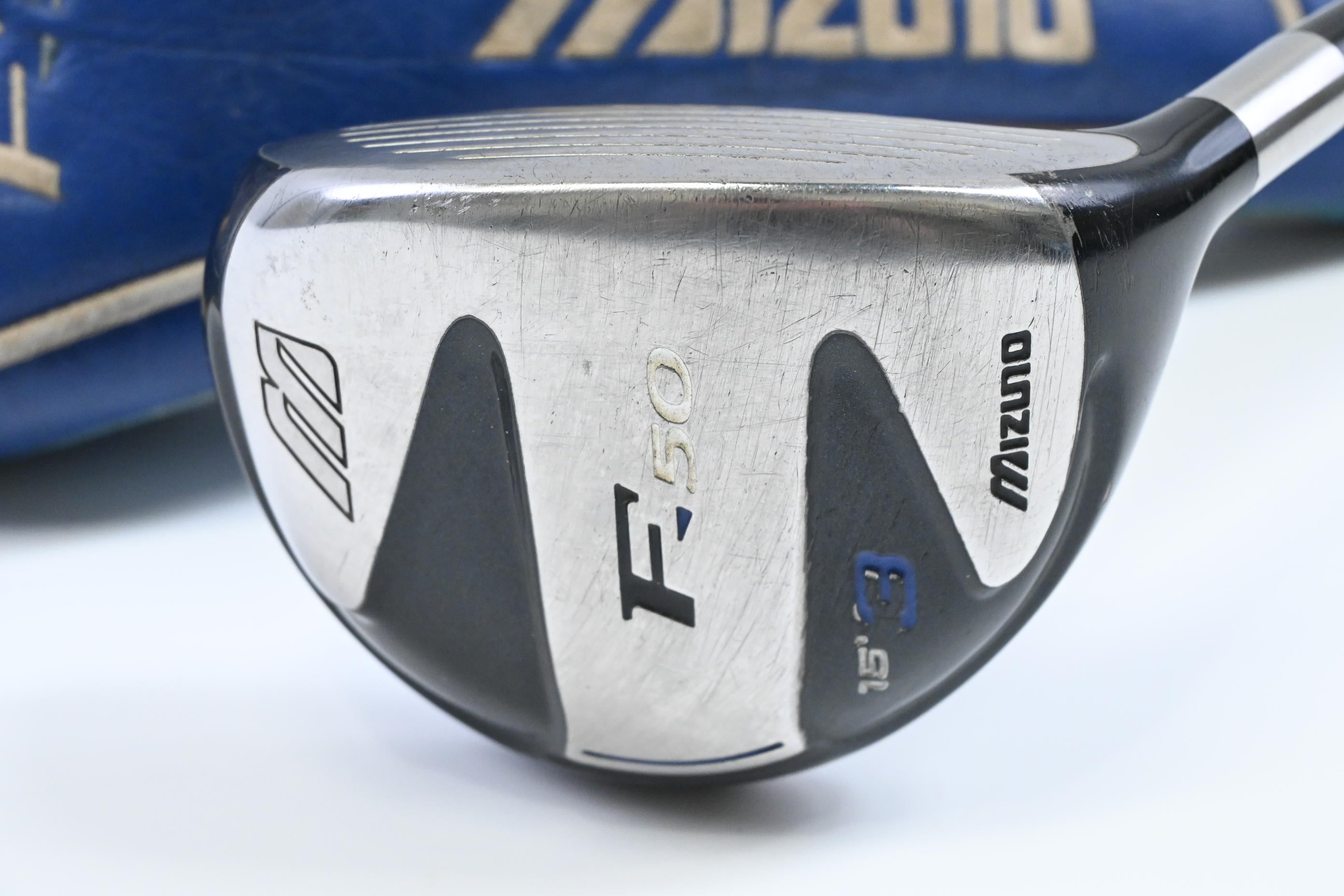 Mizuno F-50 #3 Wood / 15 Degree / Stiff Flex Aldila NVS 65 Shaft