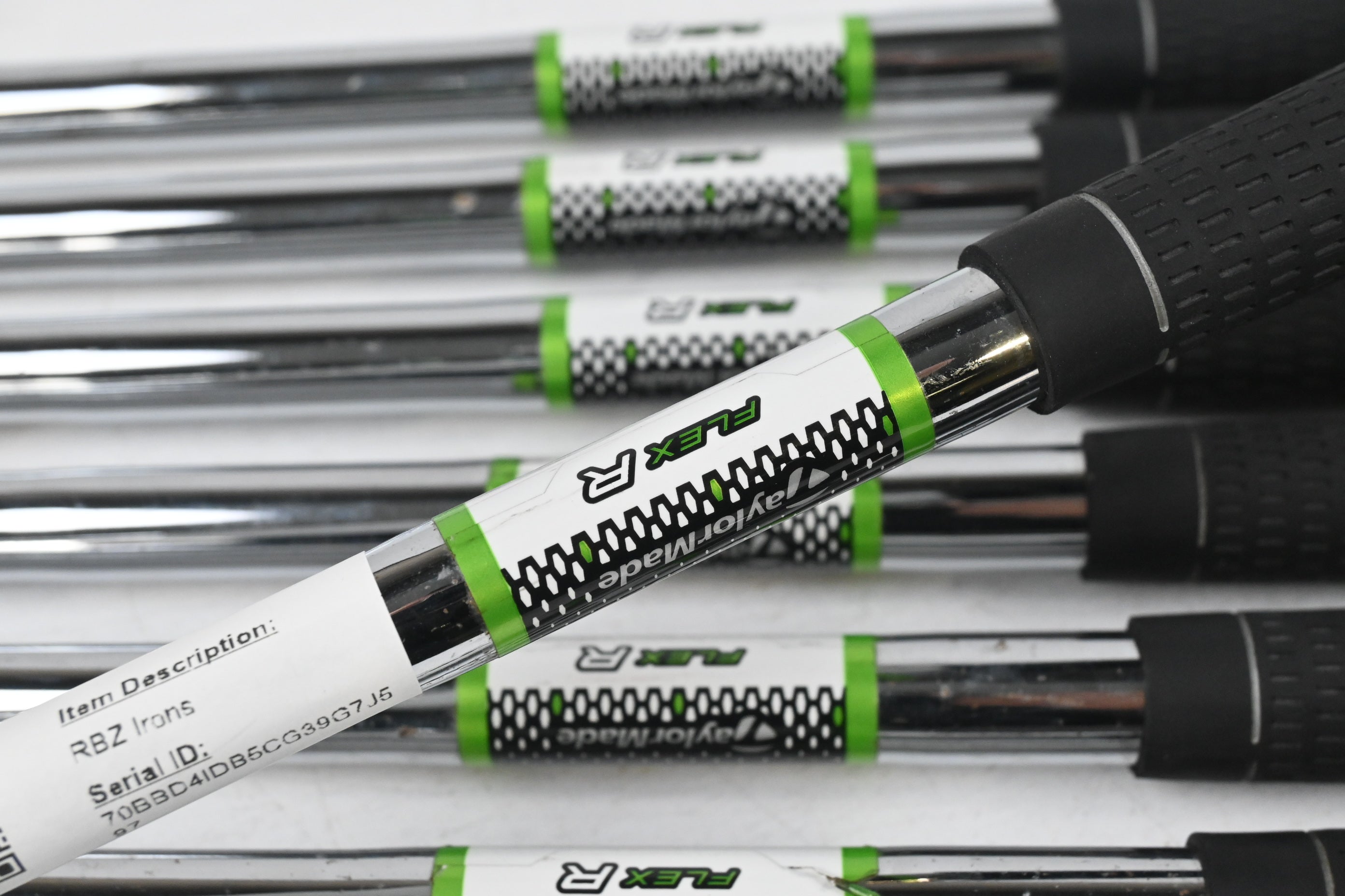 Left Hand Taylormade RBZ Irons / 4-PW+GW / Regular Flex RBZ Shafts