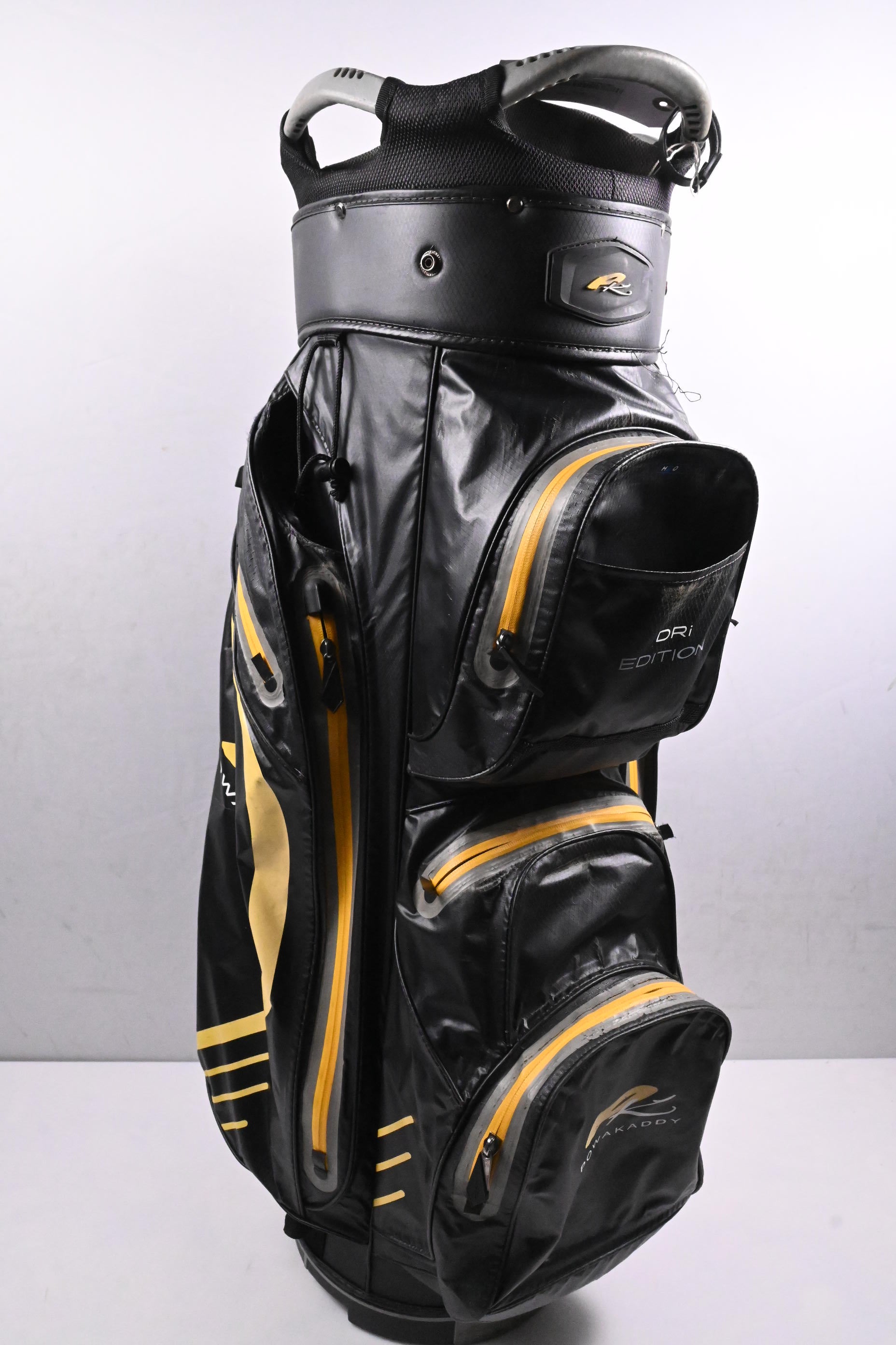 Powakaddy Dri Edition Cart Bag / 14-Way Divider / Black, Yellow