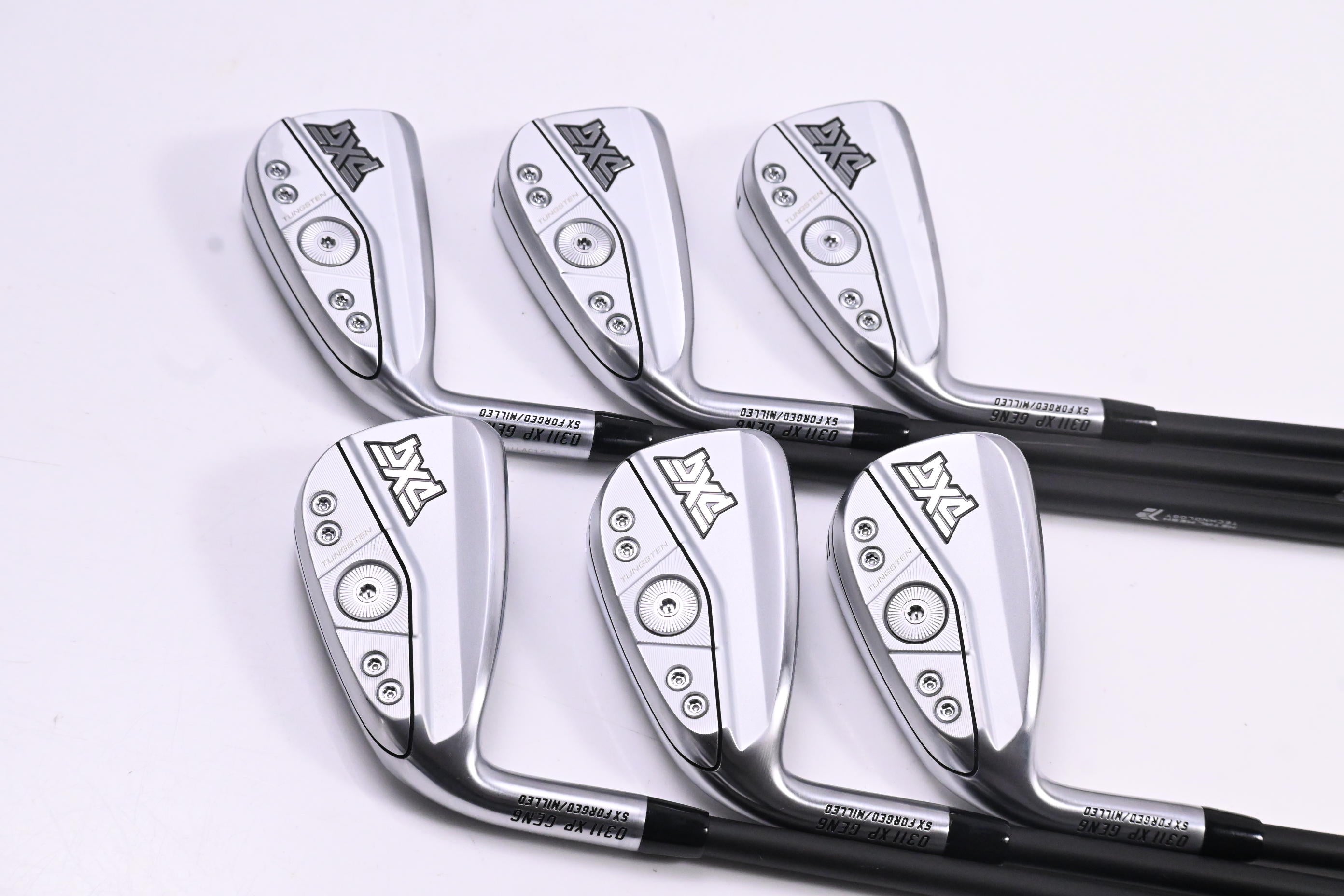Left Hand PXG 0311 XP GEN6 Irons / 5-PW / Stiff Flex MMT 80 Shafts