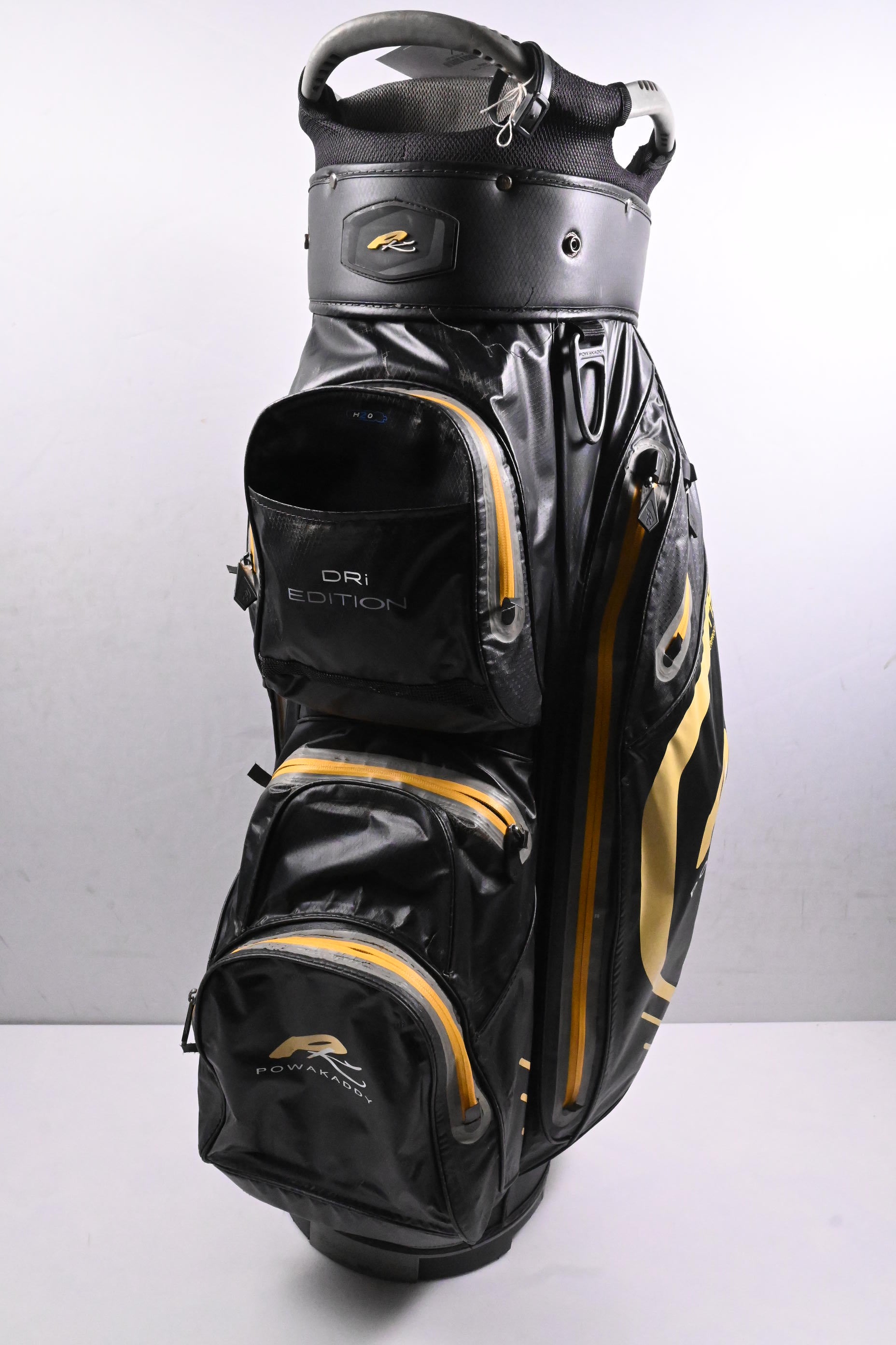Powakaddy Dri Edition Cart Bag / 14-Way Divider / Black, Yellow
