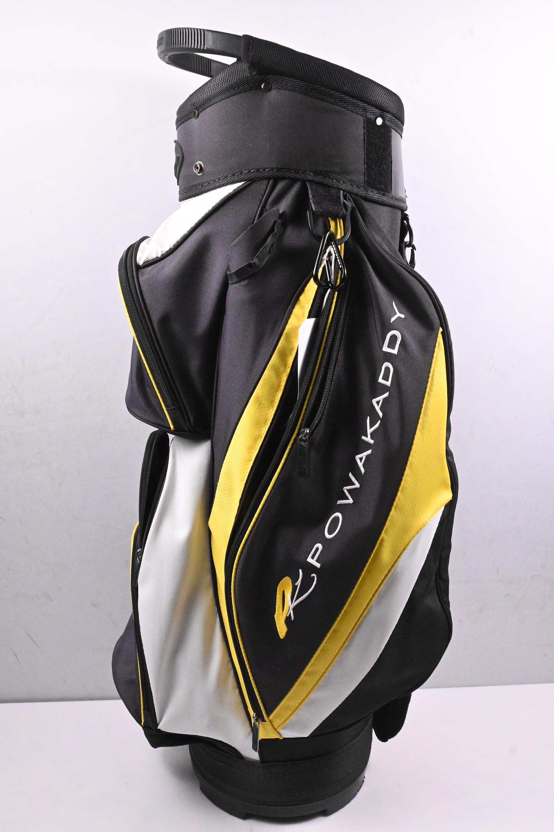 Powakaddy Cart Bag / 14-Way Divider / Black, White, Yellow