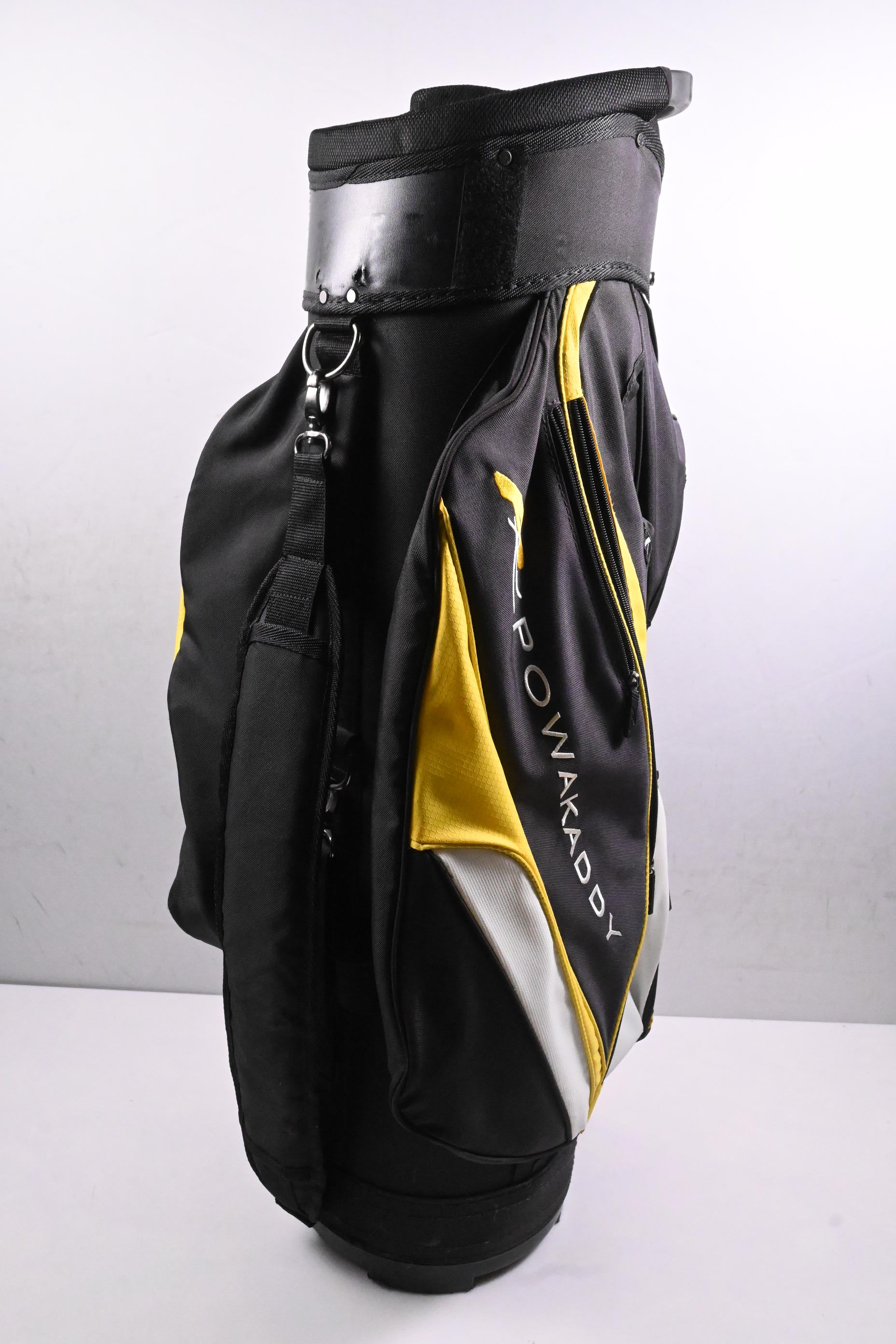 Powakaddy Cart Bag / 14-Way Divider / Black, White, Yellow