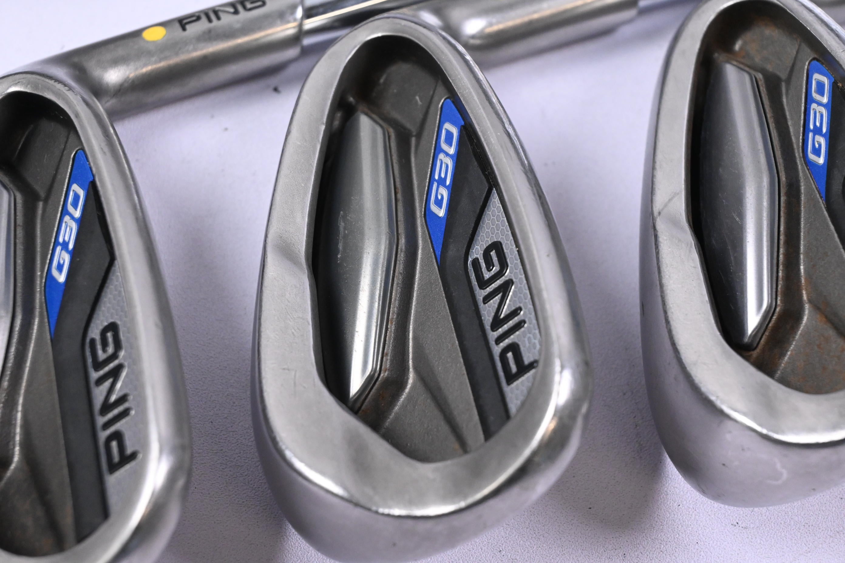 Ping G30 Irons / 5-PW+SW+LW / Yellow Dot / Regular Flex Ping Distance CFS Shafts