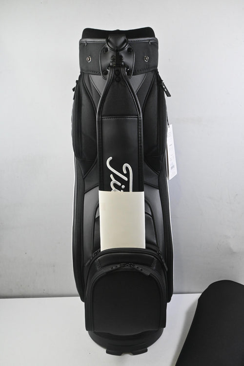 Titleist Tour Inspired Cart Bag / 6-Way Divider / Black & White