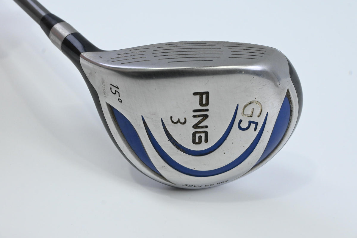 Left Hand Ping G5 #3 Wood / 15 Degree / Regular Flex Ping TFC 100 F