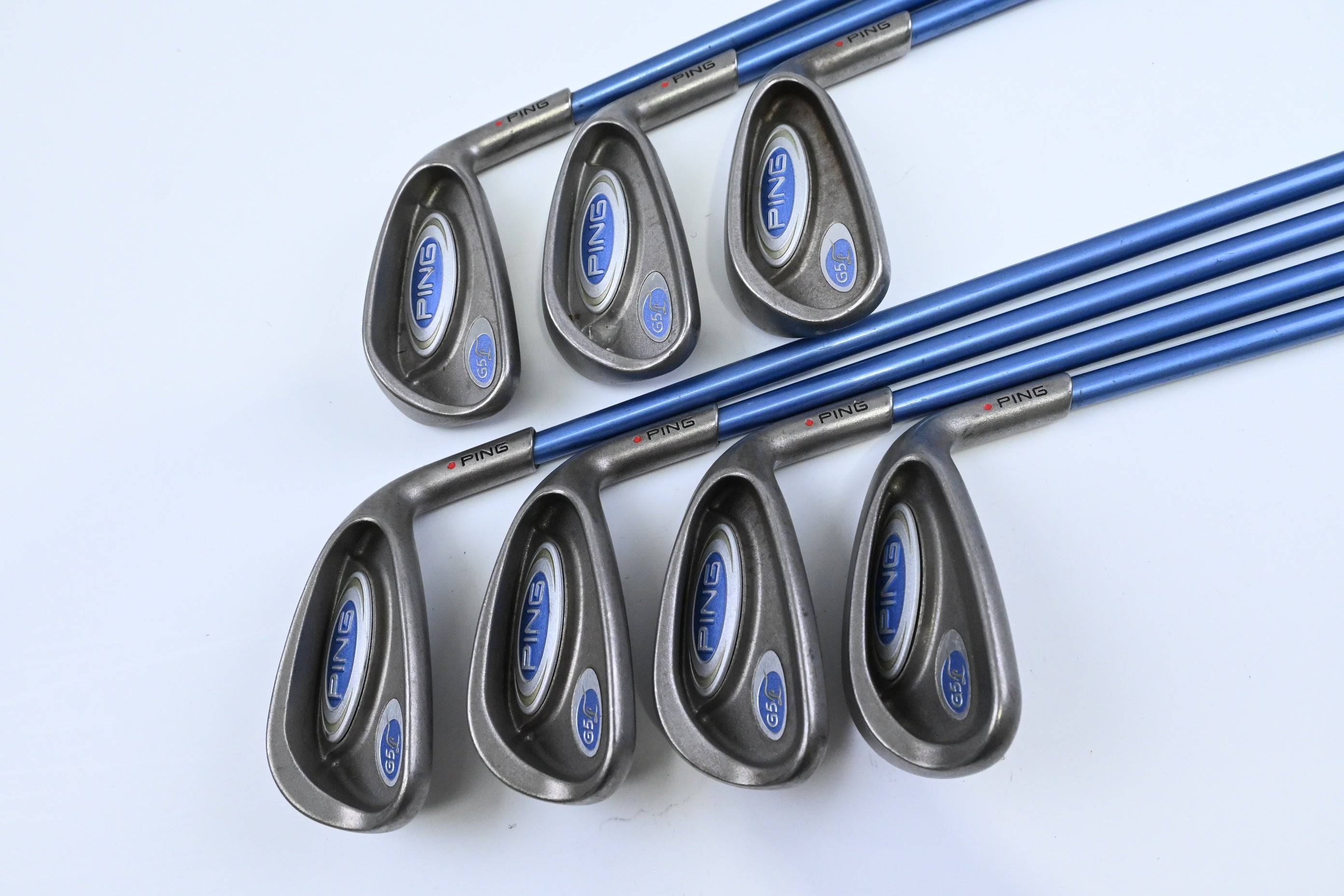 Ladies Ping G5 Irons / 5-PW+SW / Red Dot / Ladies Flex Ping ULT 50 Shafts