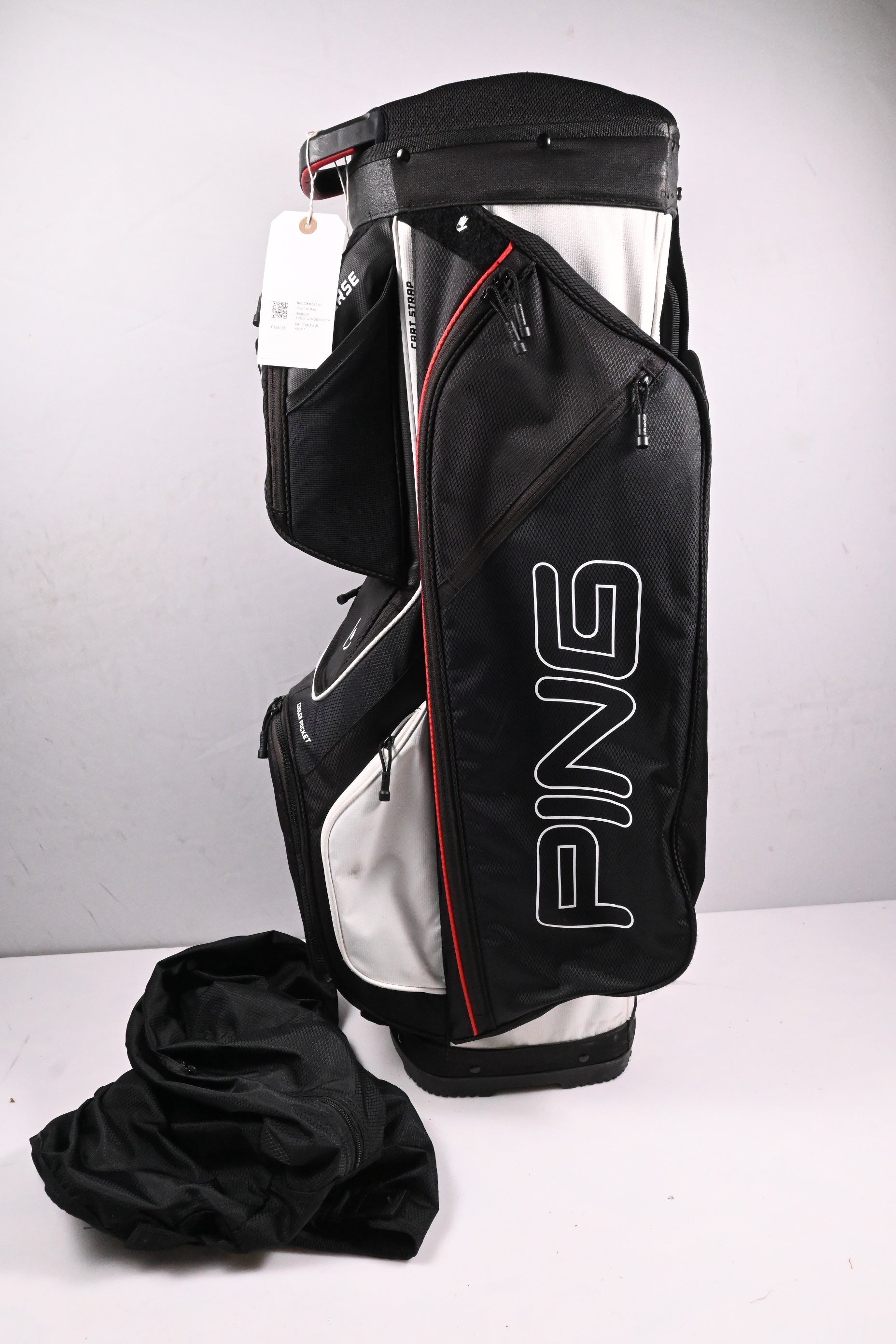 Ping Traverse Cart Bag / 14-Way Divider / Black,White & Red