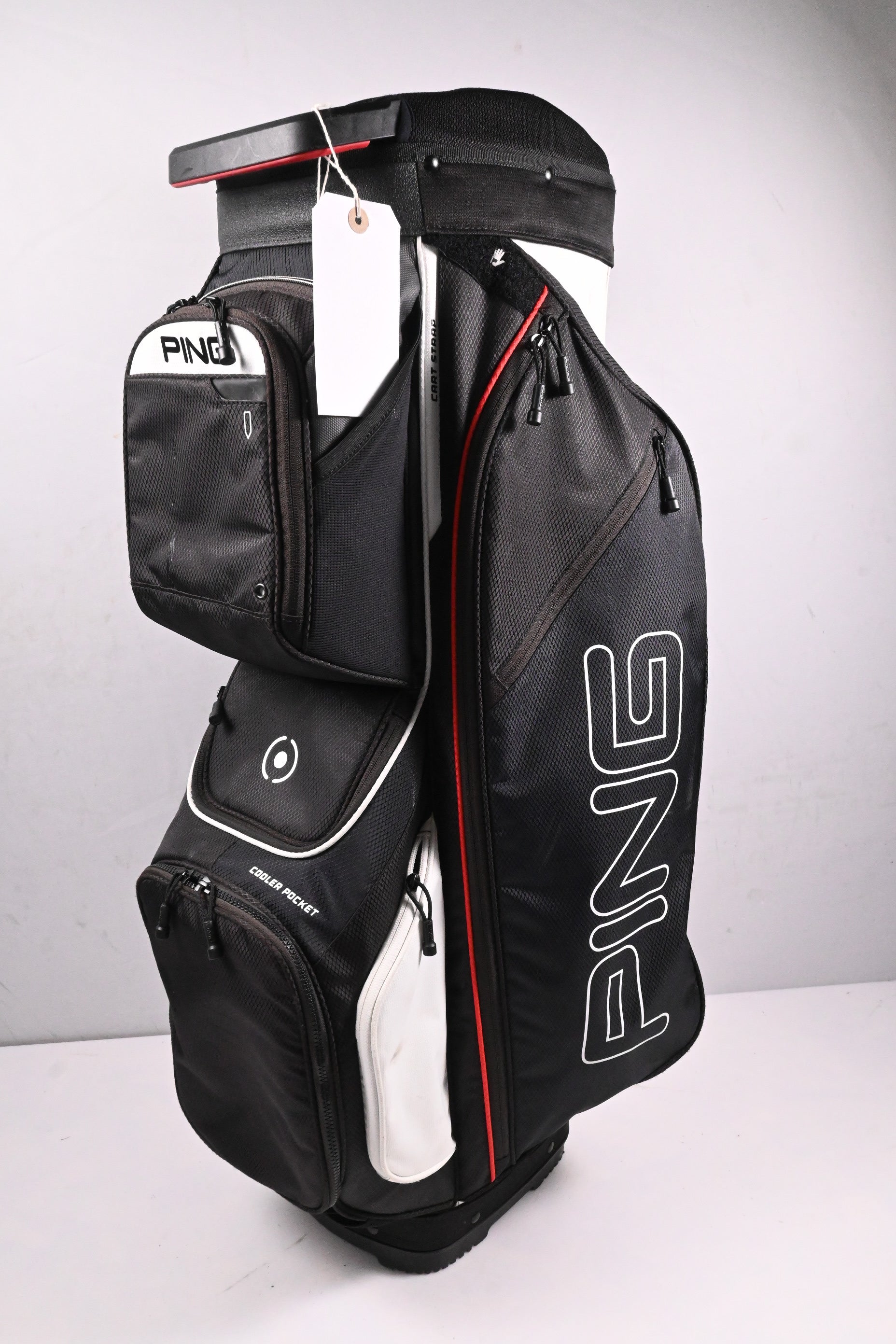 Ping Traverse Cart Bag / 14-Way Divider / Black,White & Red