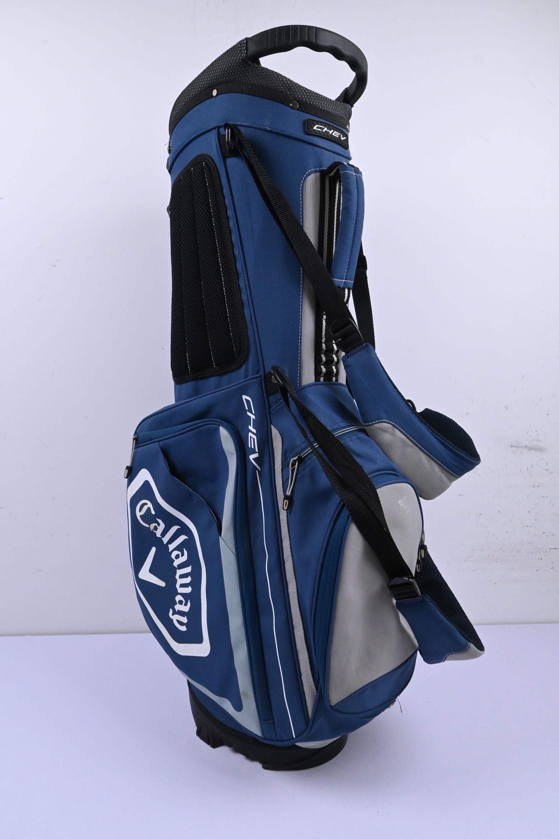 Callaway Chev Stand Bag / 5-Way Divider / Blue & Grey