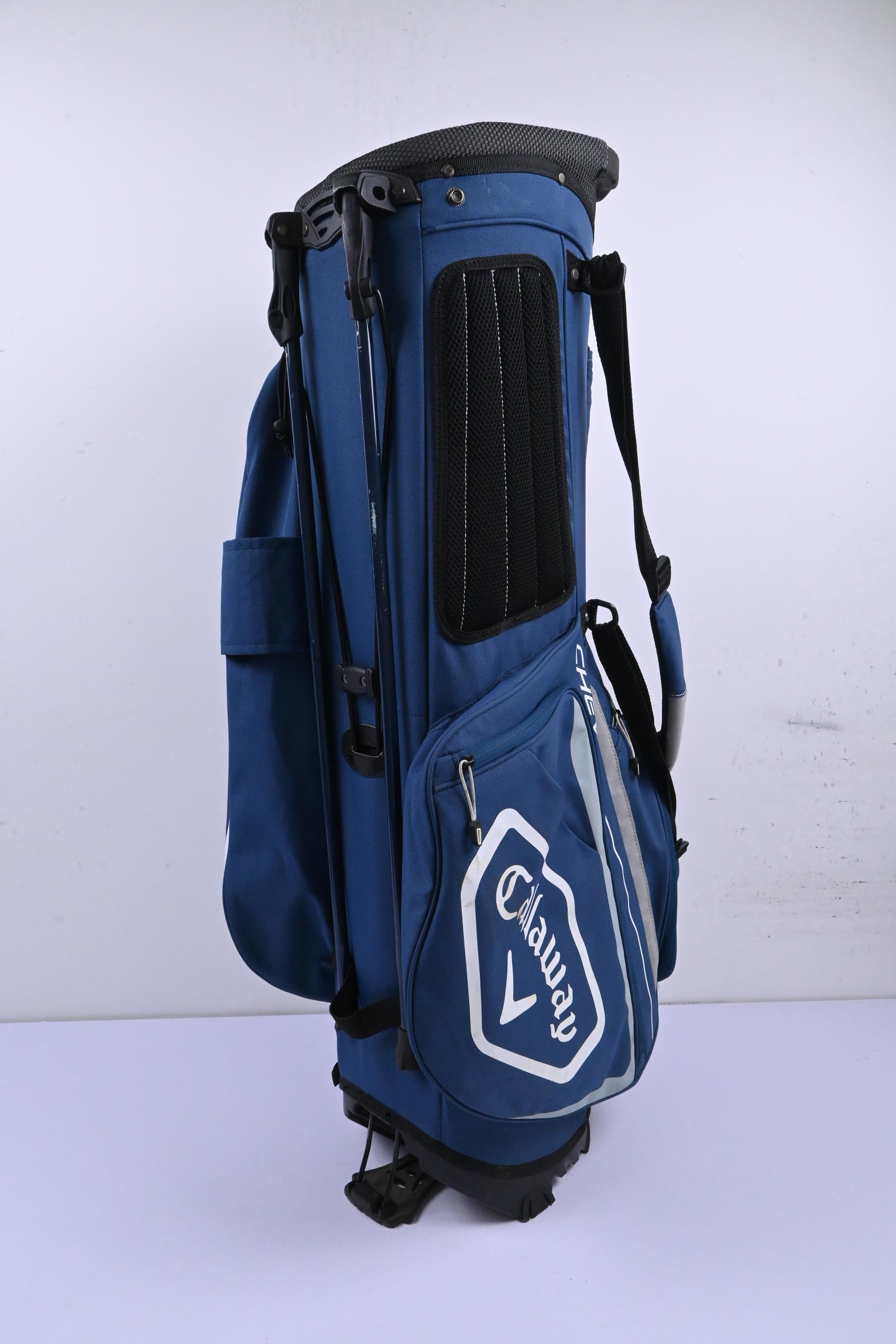 Callaway Chev Stand Bag / 5-Way Divider / Blue & Grey