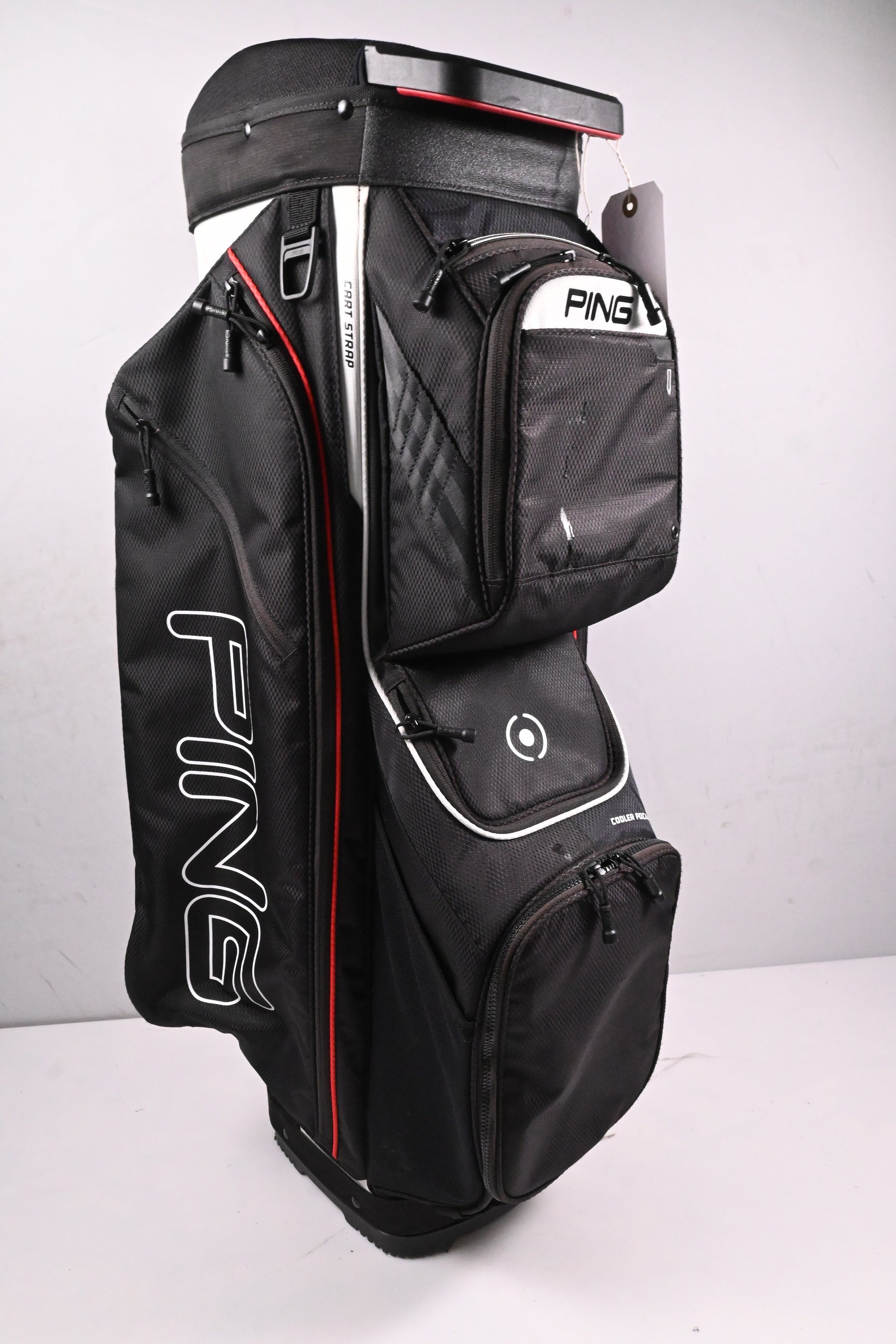 Ping Traverse Cart Bag / 14-Way Divider / Black,White & Red