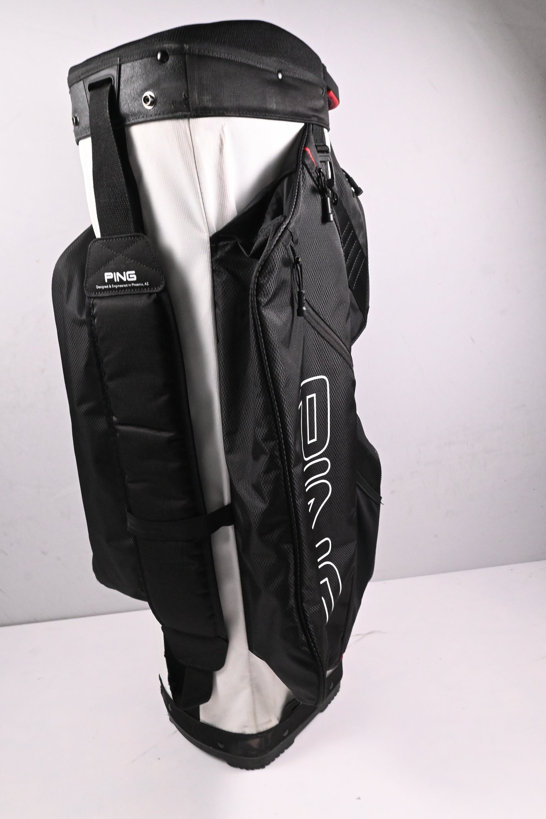 Ping Traverse Cart Bag / 14-Way Divider / Black,White & Red