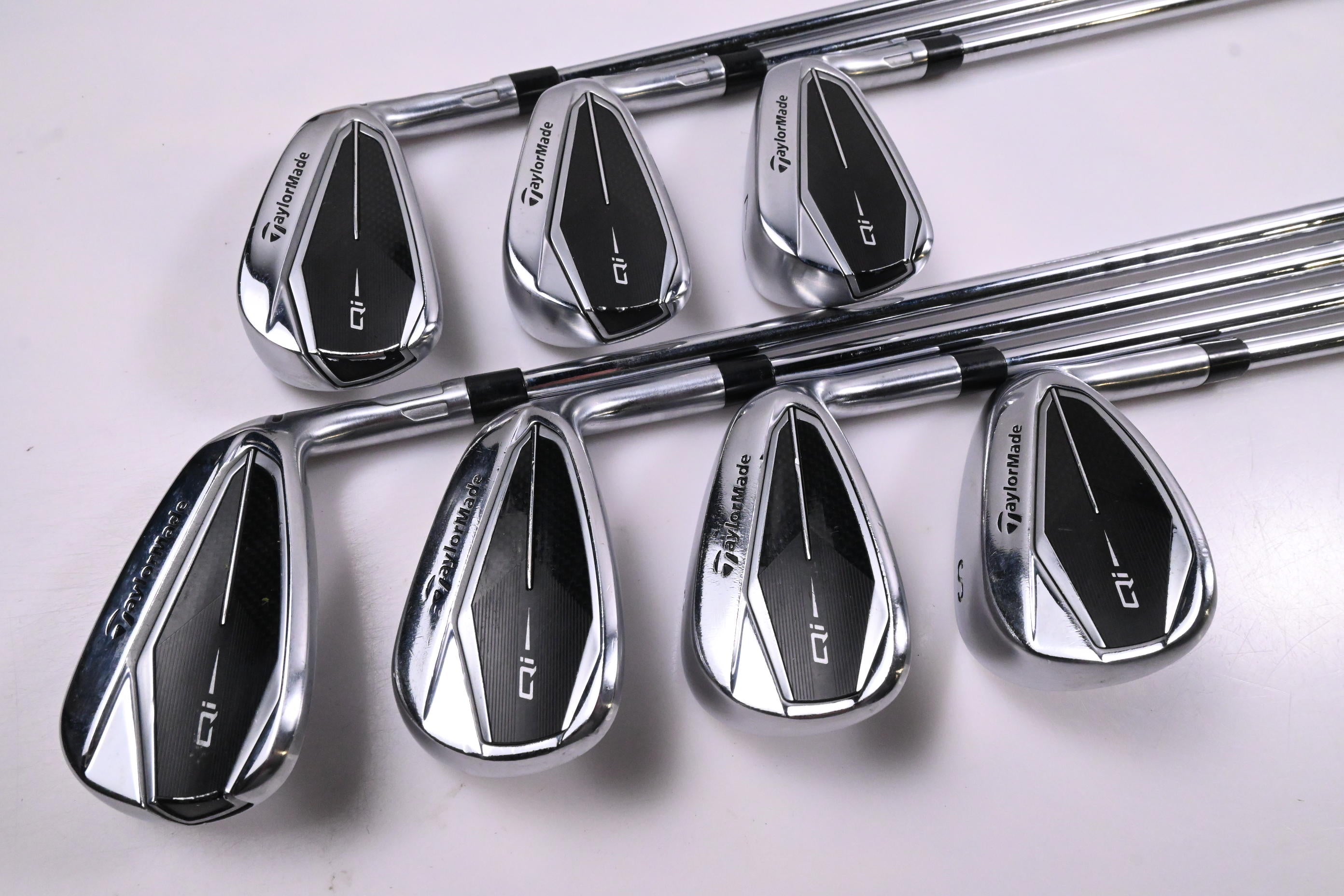 Taylormade Qi Irons / 5-PW+SW / Stiff Flex KBS MAX MT 85 Shafts