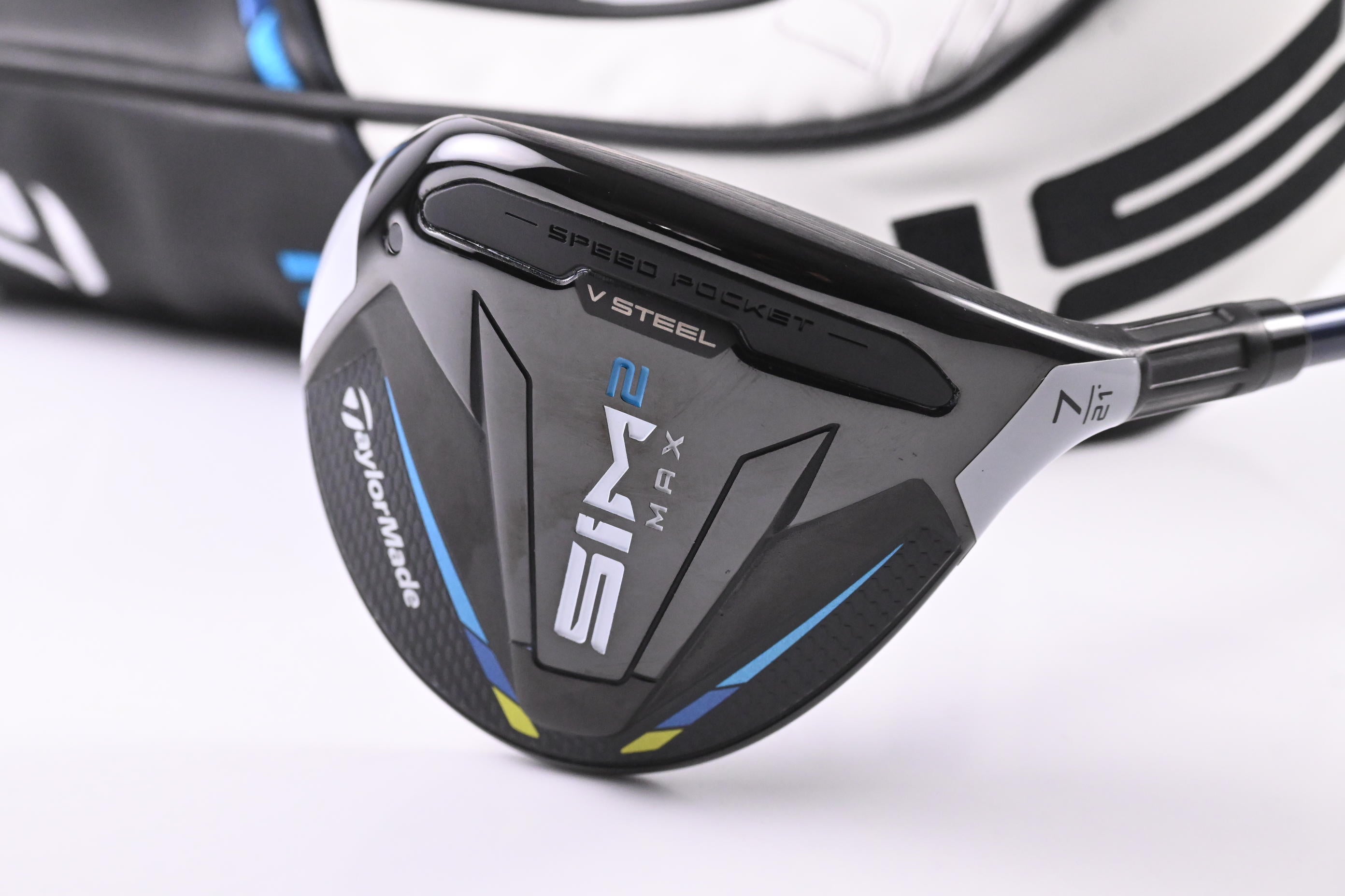 Taylormade SIM2 Max #7 Wood / 21 Degree / Stiff Flex Ventus Blue 6 Shaft
