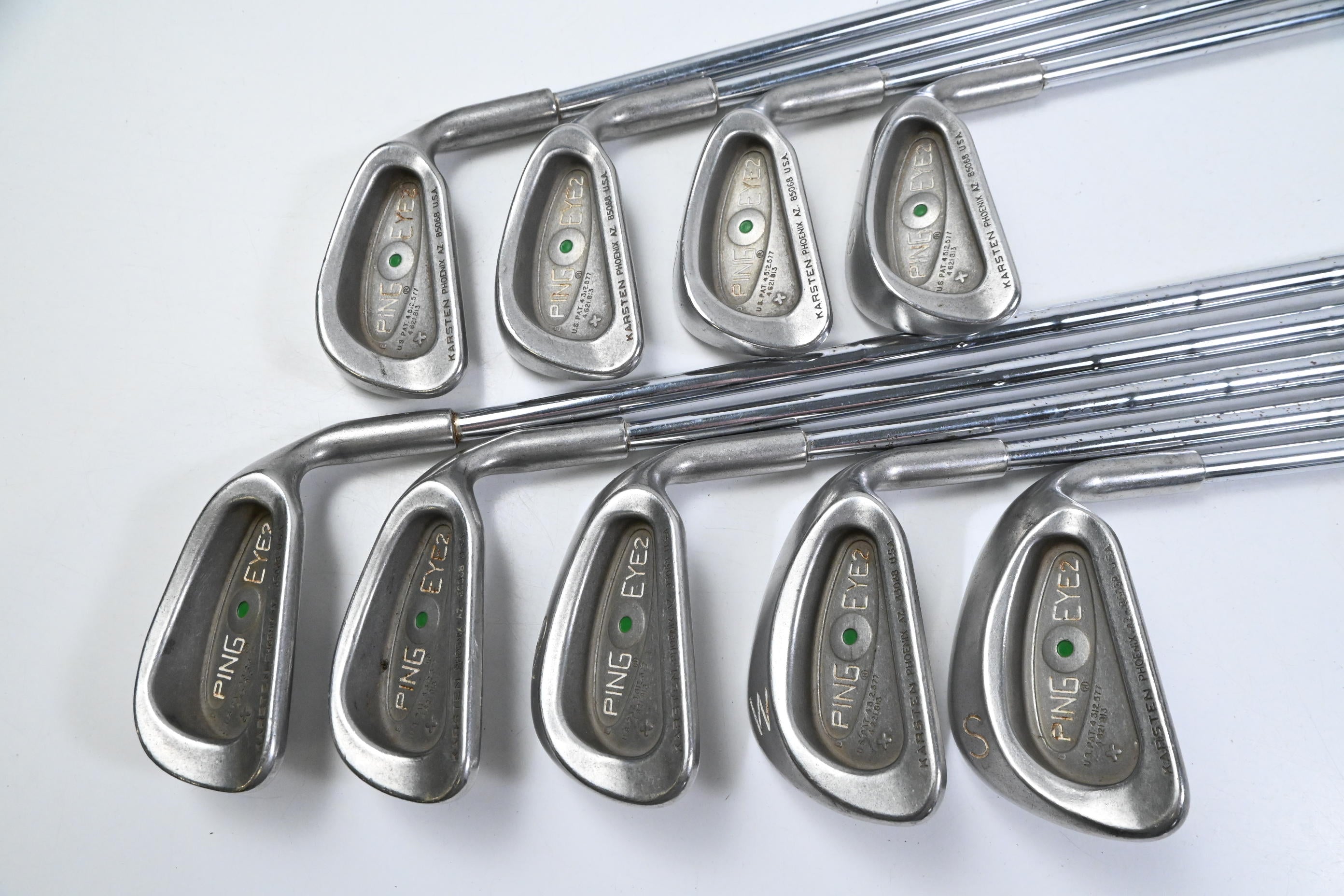 Ping Eye 2 Irons / 3-PW+SW / Green Dot / Regular Flex Ping KT Shafts