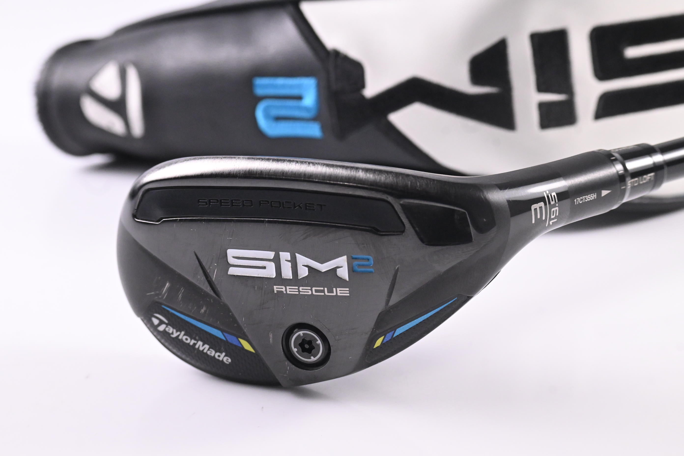 Taylormade SIM2 #3 Hybrid / 19.5 Degree / Stiff Flex Tensei AV Blue 80 Shaft