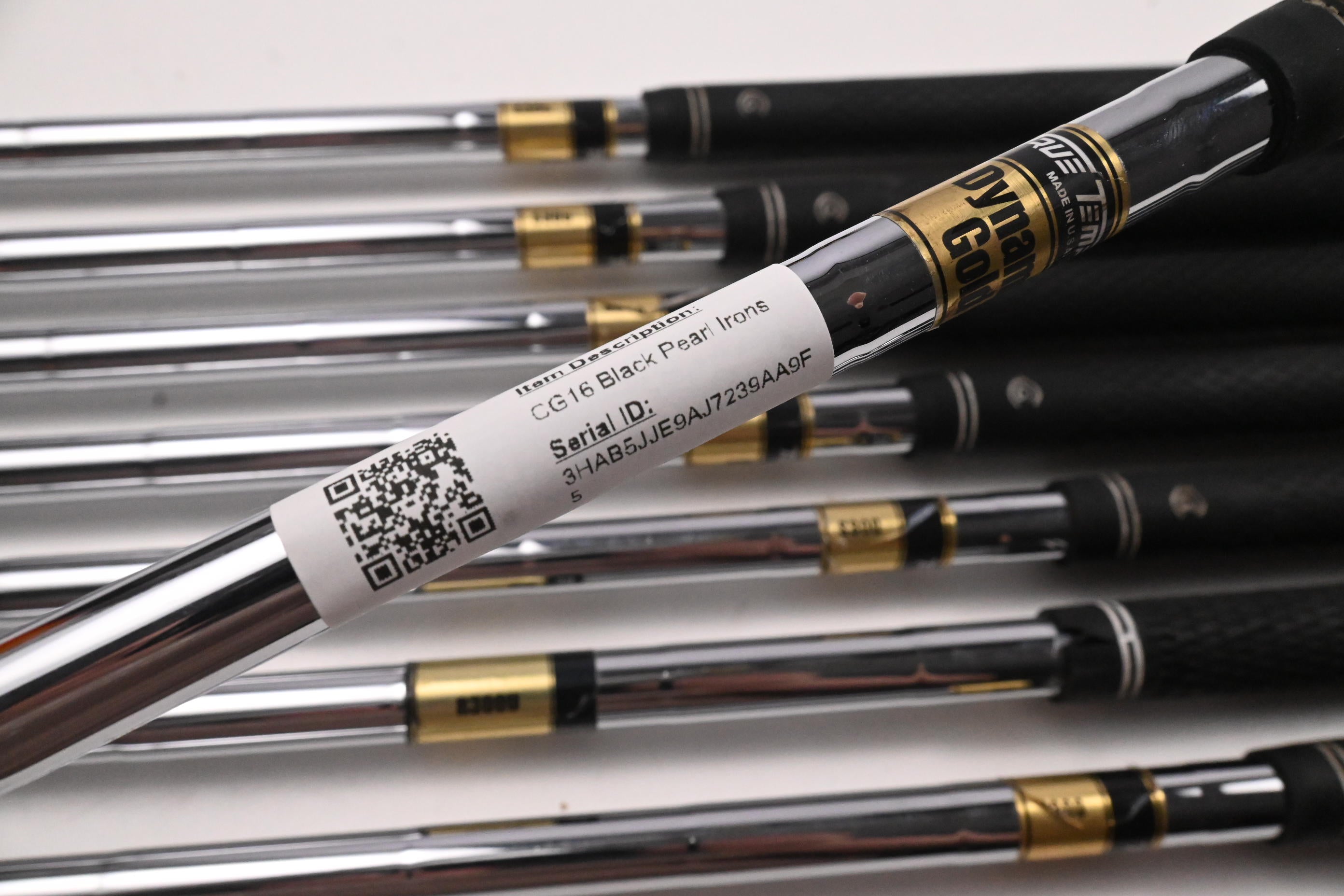 Cleveland CG16 Black Pearl Irons / 3-PW / Stiff Flex Dynamic Gold S300 Shafts