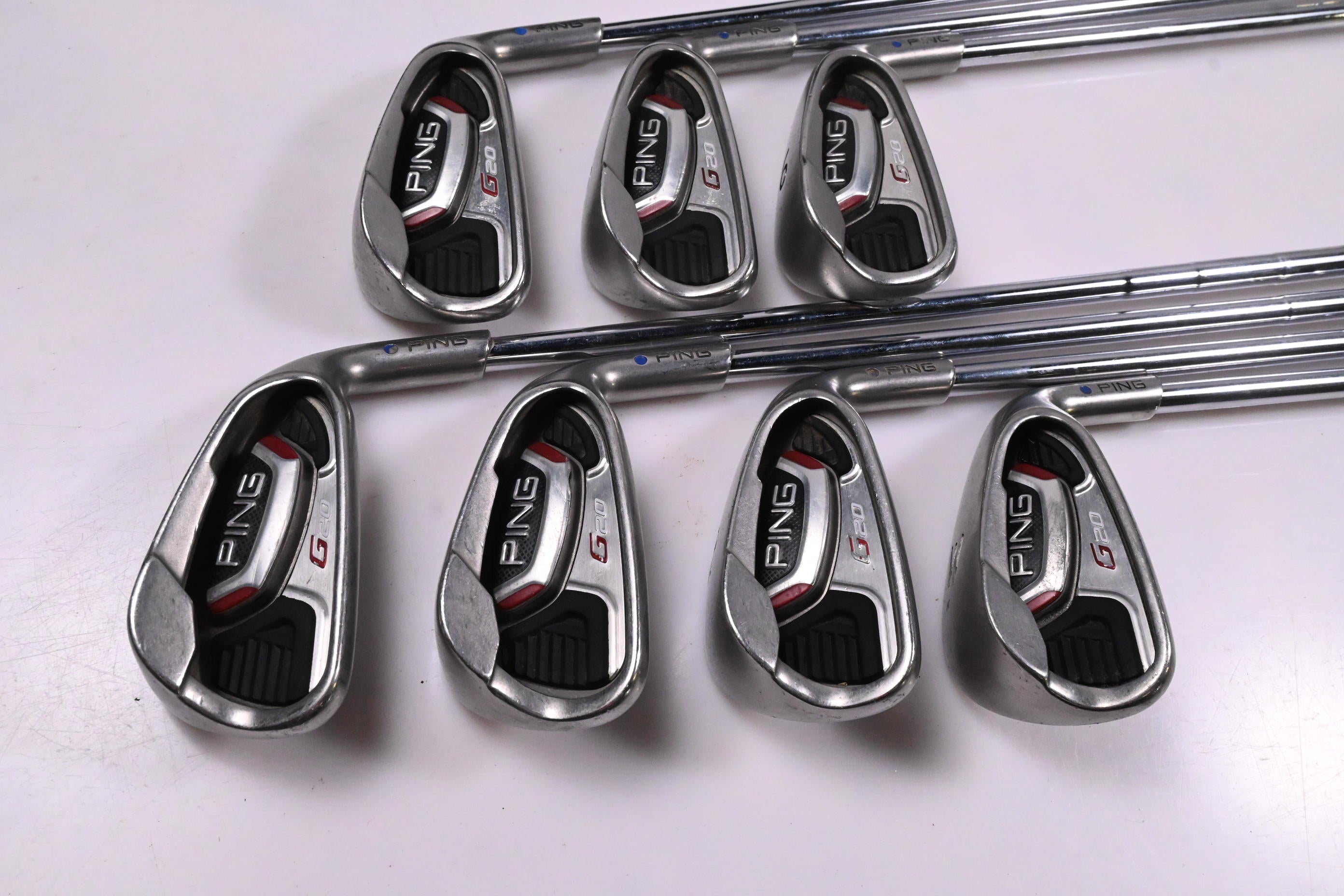 Ping G20 Irons / 4-PW / Blue Dot / Regular Flex Ping CFS Shafts