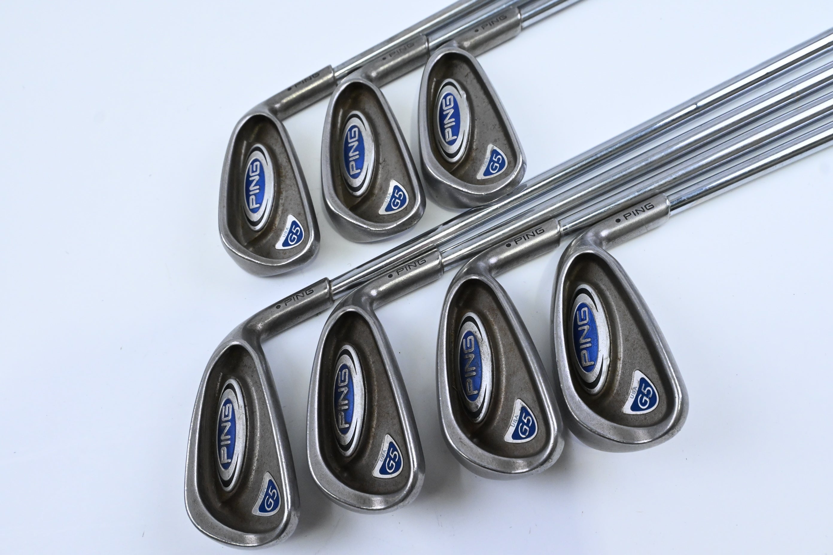 Ping G5 Irons / 4-PW / Black Dot / Regular Flex Steel Shafts