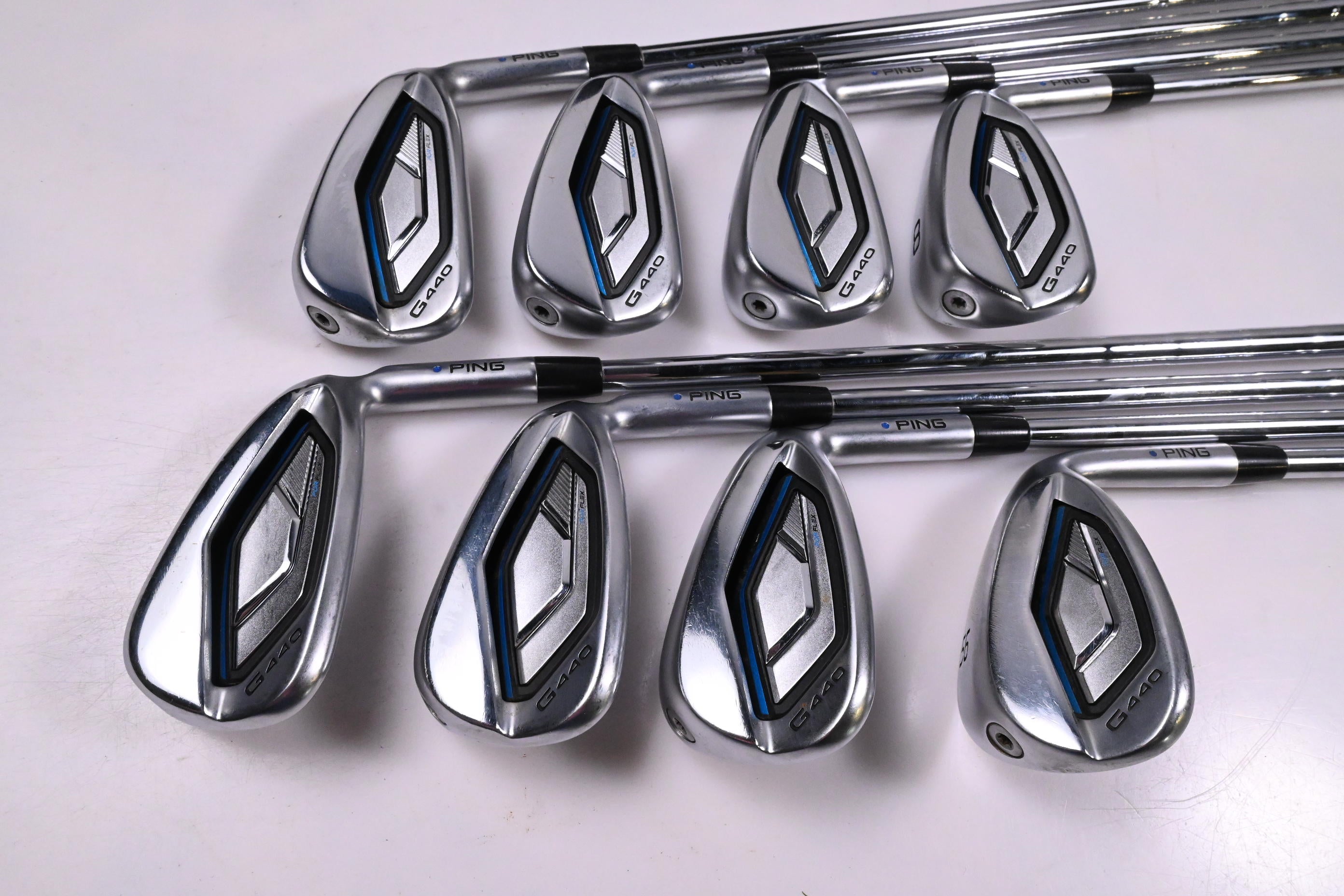 Ping G440 Irons / 5-PW+GW+56° / Black Dot / Stiff Flex N.S.Pro Modus³ Tour 105