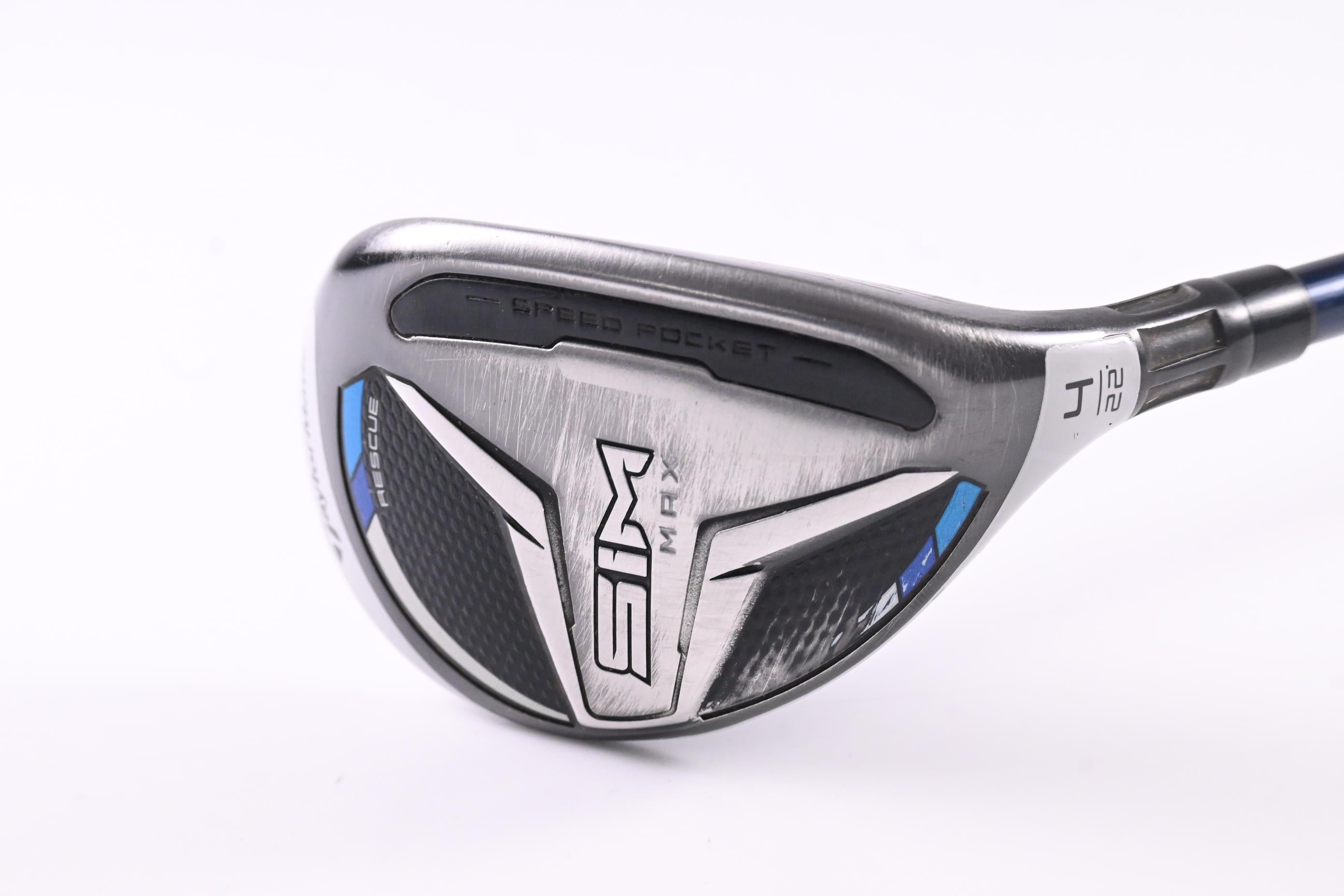 Taylormade SIM Max #4 Hybrid / 22 Degree / Stiff Flex Ventus Blue 7 Shaft