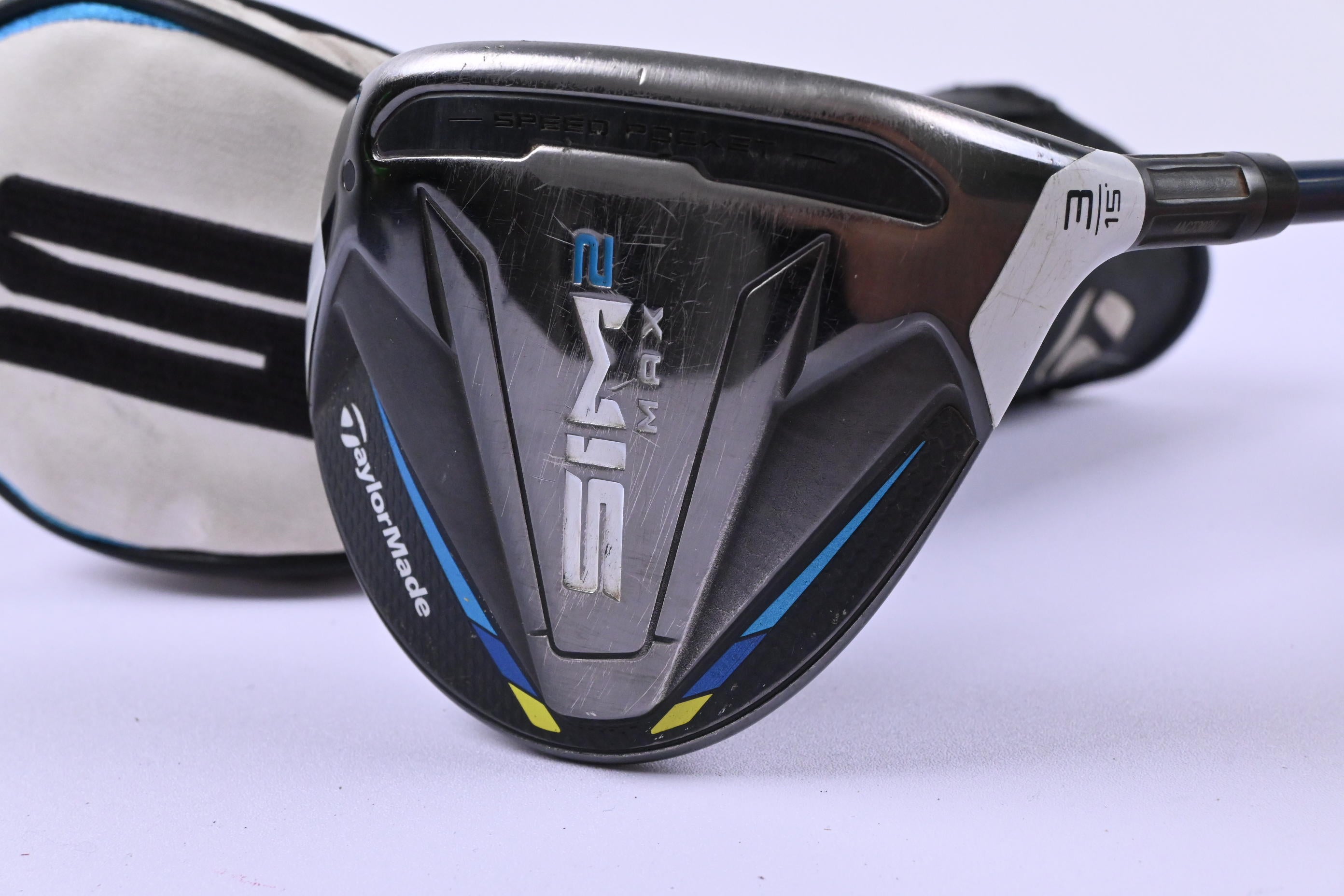 Taylormade SIM2 Max #3 Wood / 15 Degree / Stiff Flex Fujikura Ventus Blue 6 Shaft