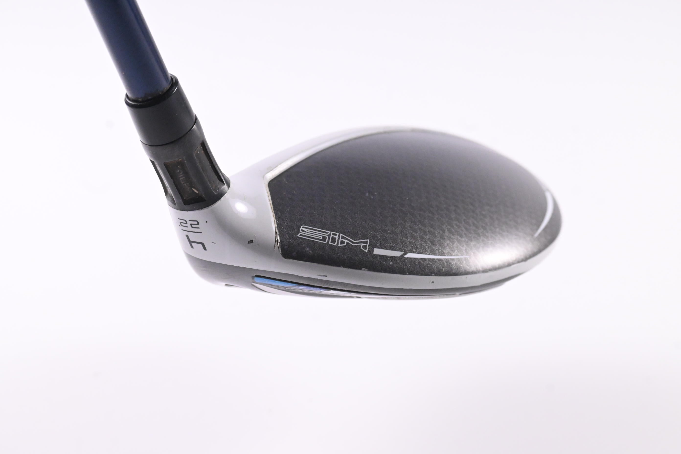 Taylormade SIM Max #4 Hybrid / 22 Degree / Stiff Flex Ventus Blue 7 Shaft