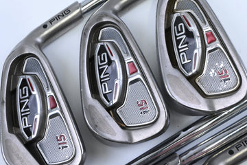 Ping i15 Irons / 4-PW / Black Dot / Regular Flex Ping AWT Shafts