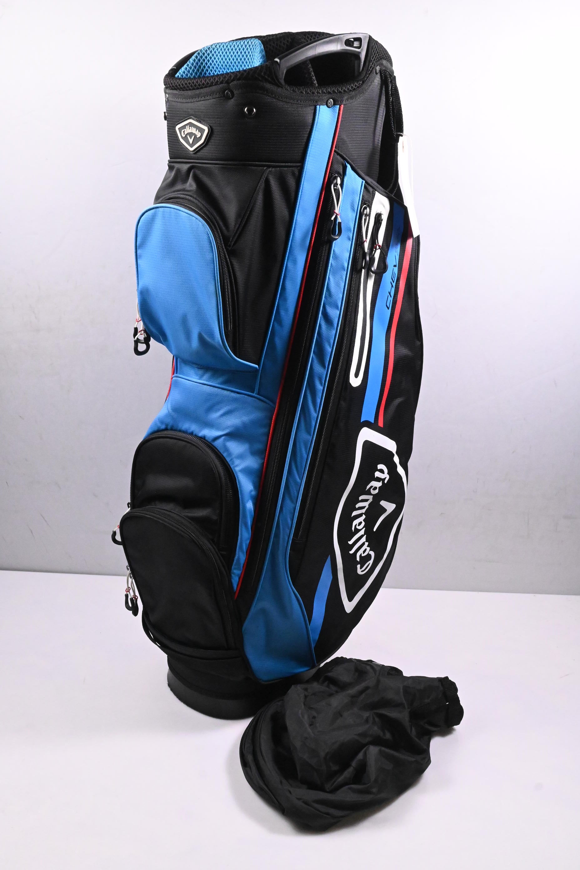 Callaway Chev 14+ Cart Bag / 14-Way Divider / Black, Blue
