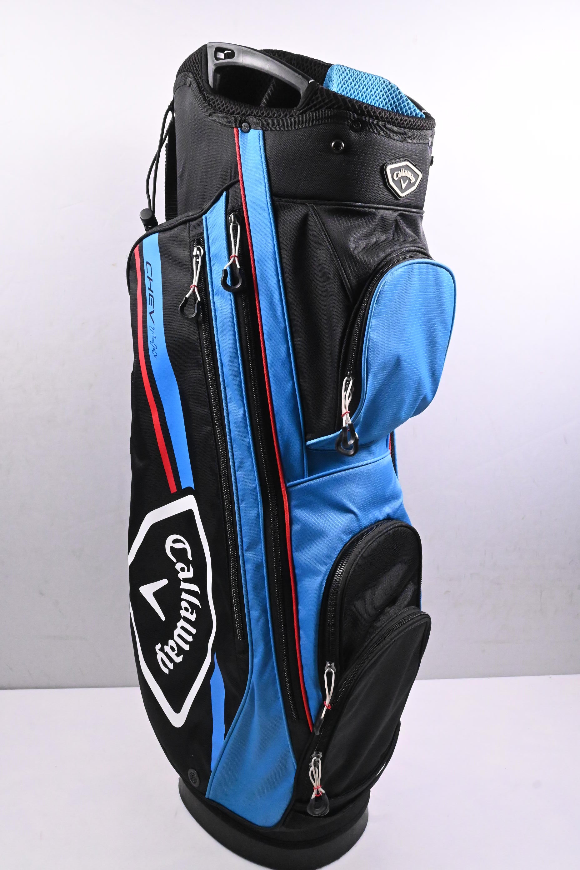 Callaway Chev 14+ Cart Bag / 14-Way Divider / Black, Blue