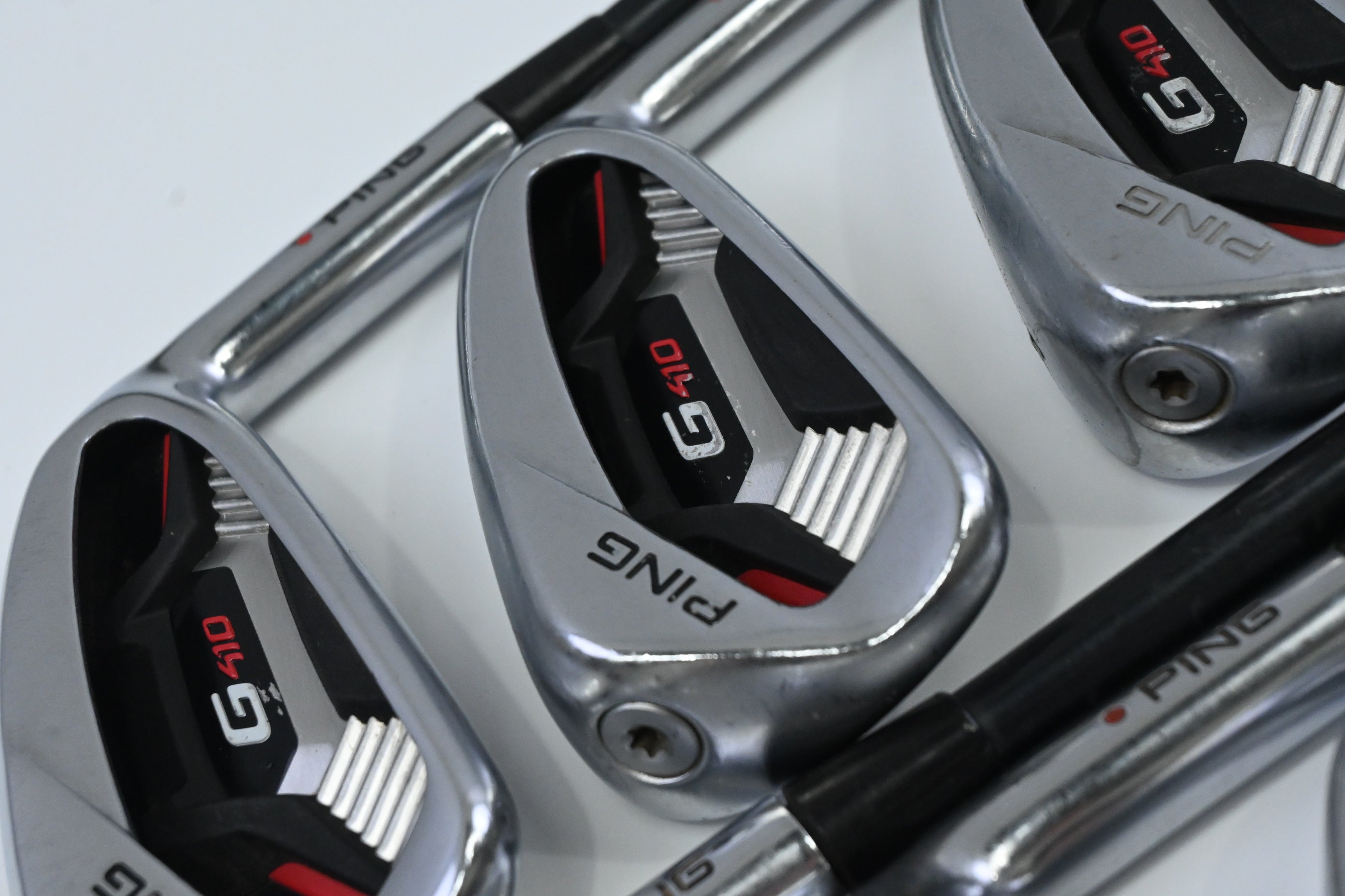 Ping G410 Irons / 5-PW / Red Dot / Stiff Flex Ping Alta CB Red Shafts