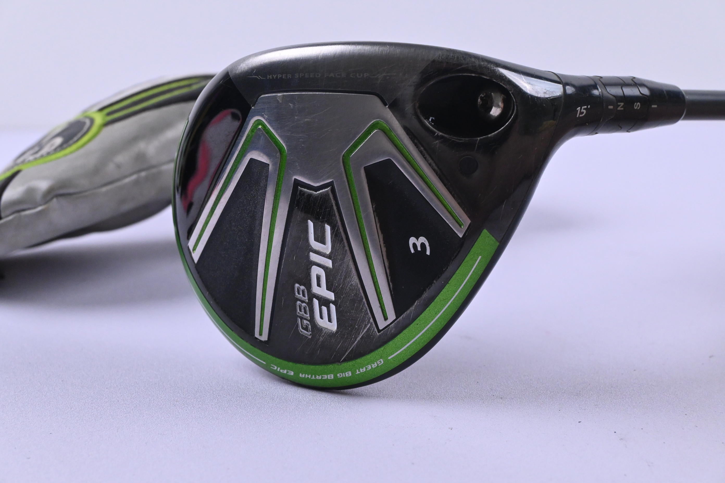 Callaway GBB Epic 3# Wood / 15 Degree / Stiff Flex Fujikura PRO 72 Green Shaft