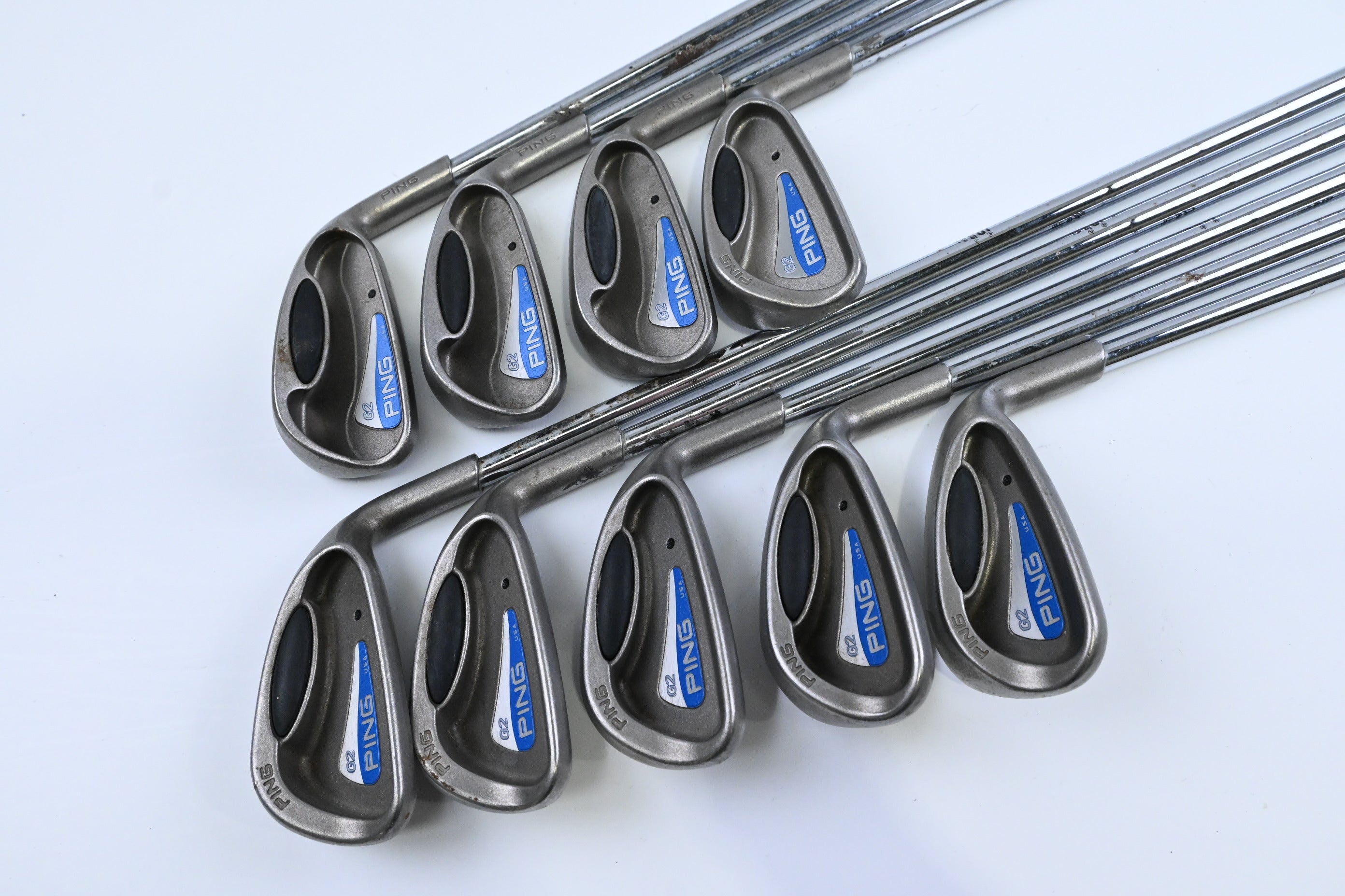 Ping G2 Irons / 3-PW+SW / Black Dot / Regular Flex Ping Shafts