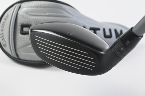 Callaway Quantum Max OS #4 Hybrid / 20 Degree / Regular Flex Denali Frost Silver