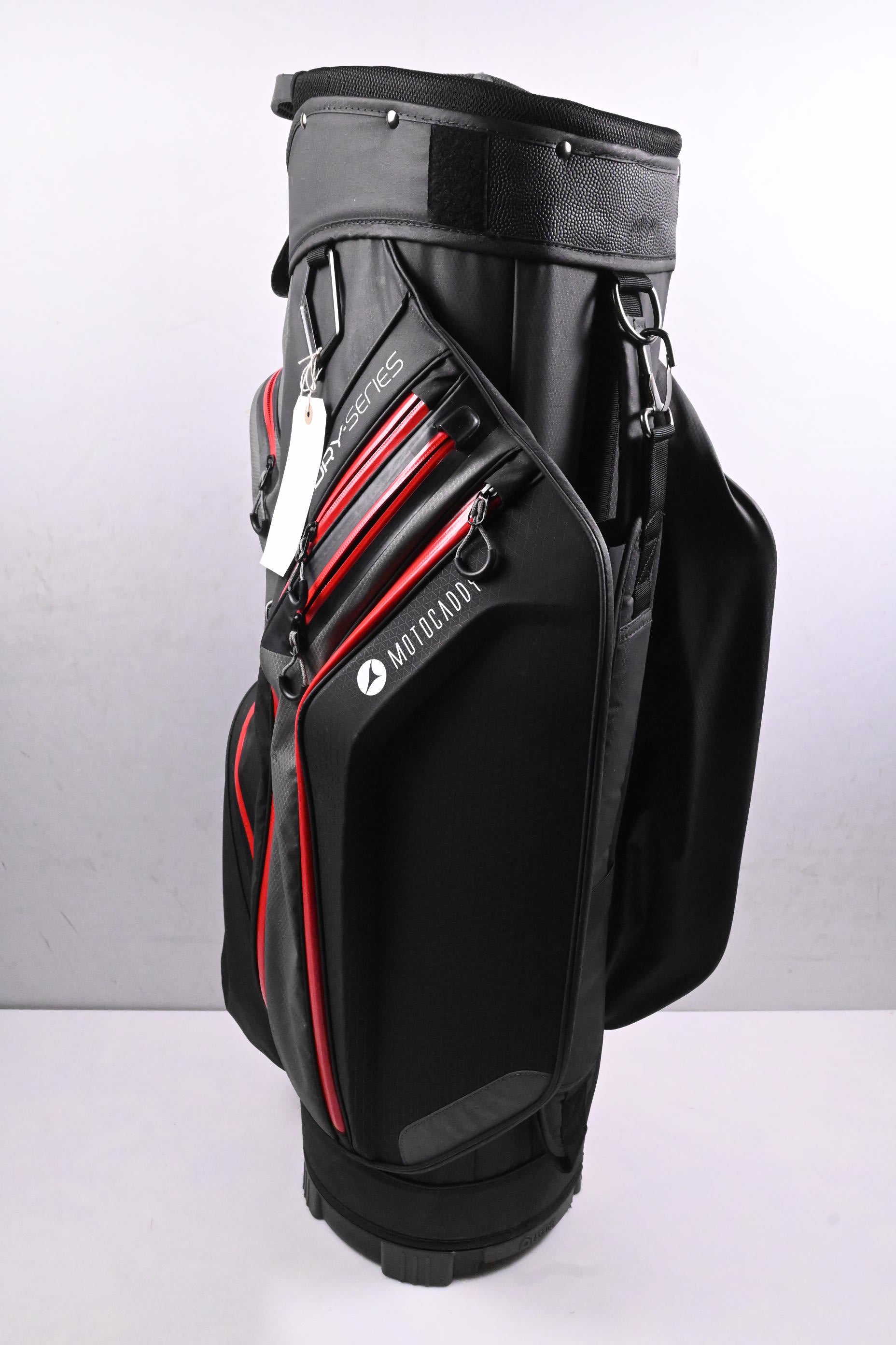 Motocaddy Dry Series Cart Bag / 14-Way Divider / Black, Grey, Red