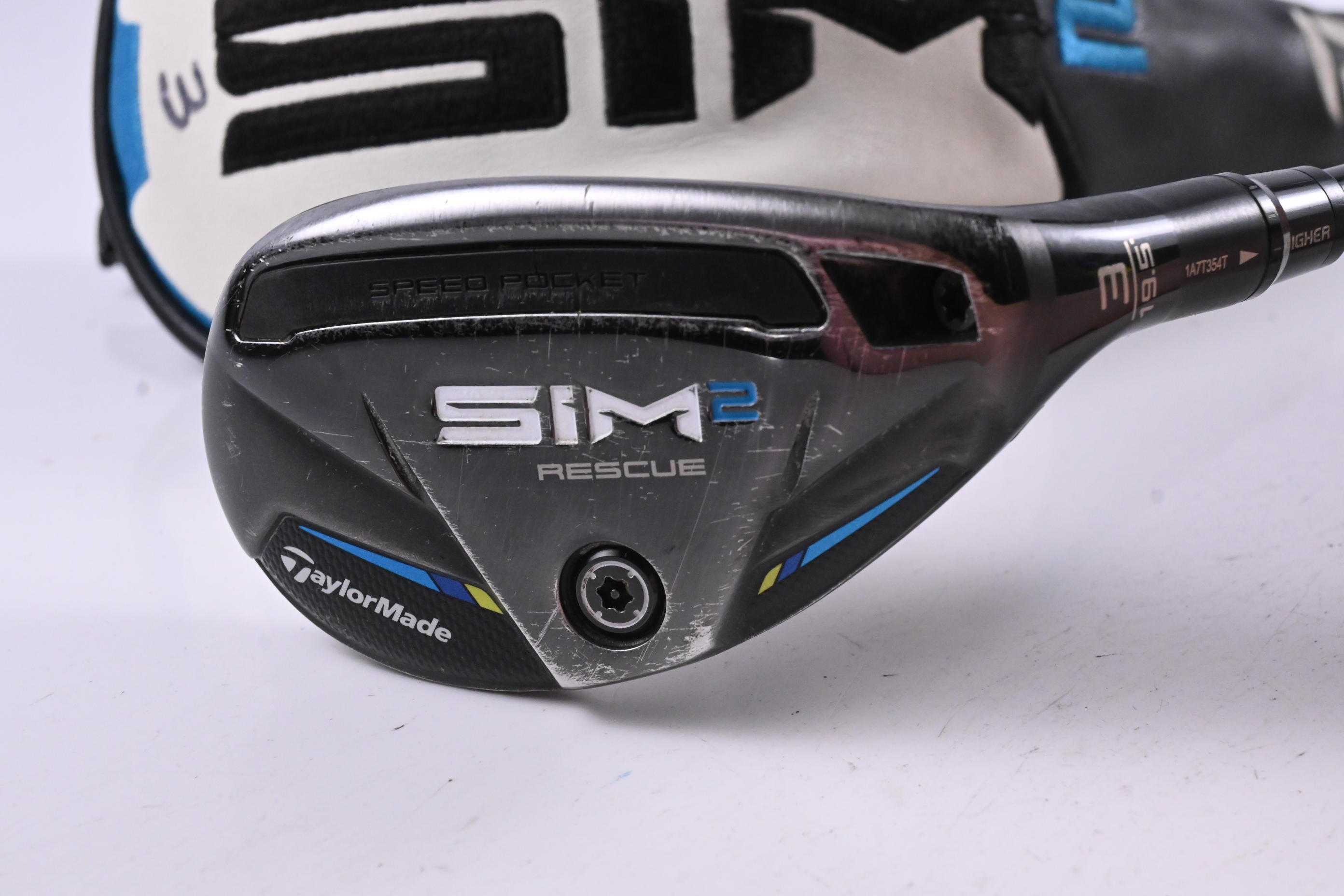 Taylormade SIM2 #3 Hybrid / 19.5 Degree / Stiff Flex Tensei AV Raw Blue 80 Shaft