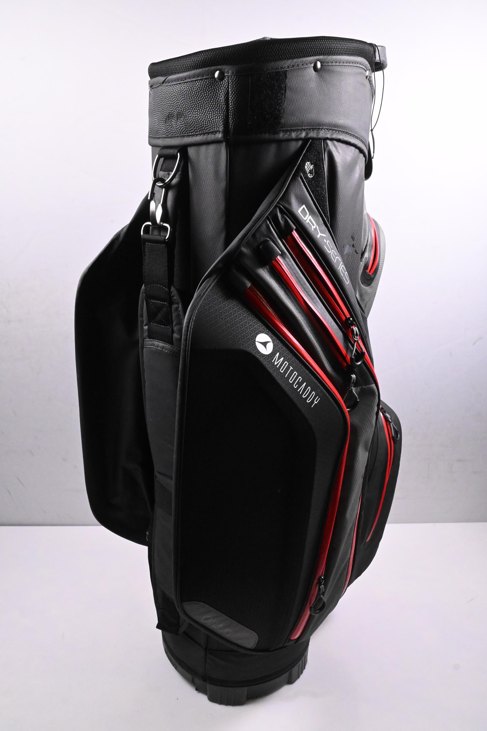 Motocaddy Dry Series Cart Bag / 14-Way Divider / Black, Grey, Red