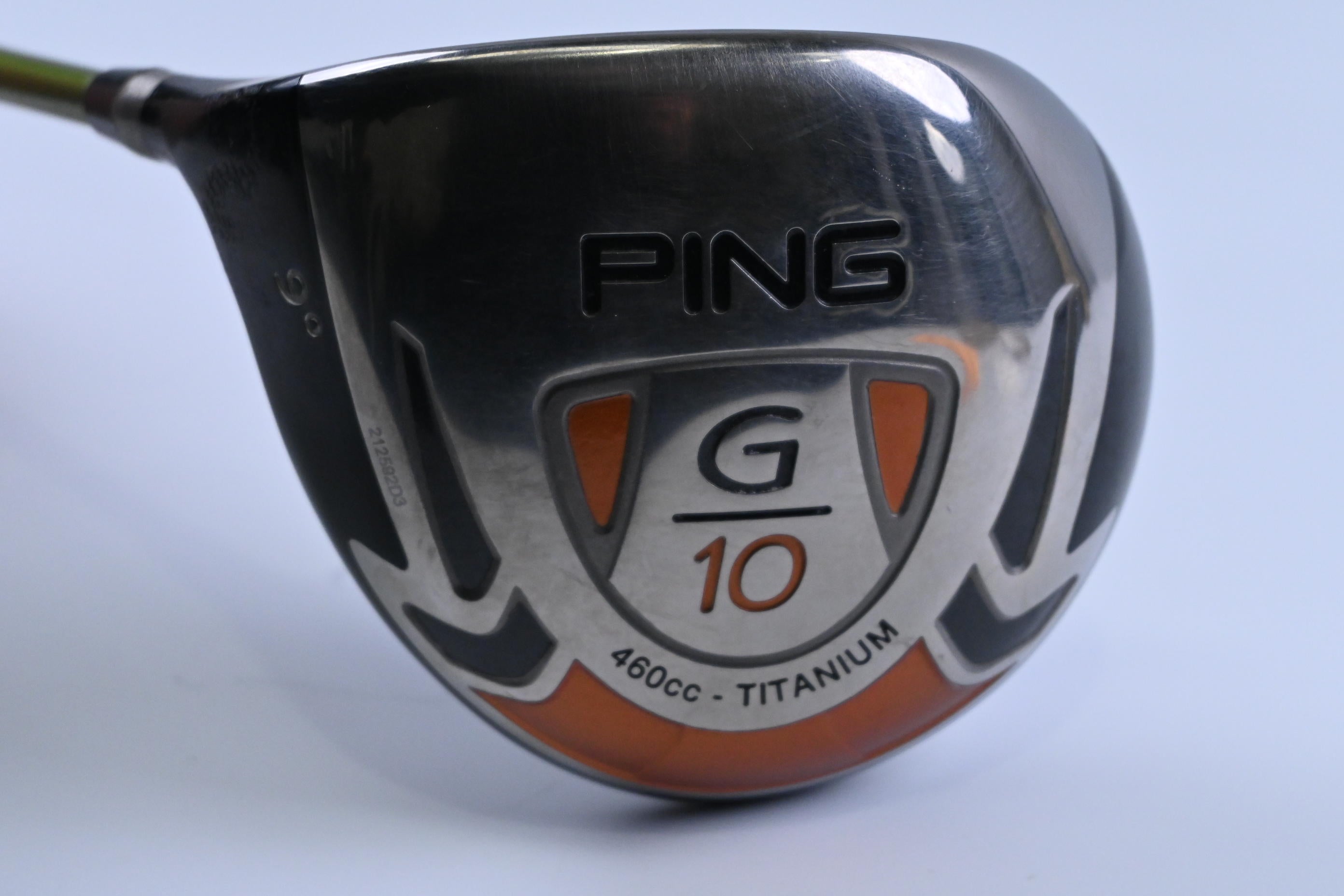 Left Hand Ping G10 Driver / 9 Degree / Stiff Flex Aldila NV 55 Shaft
