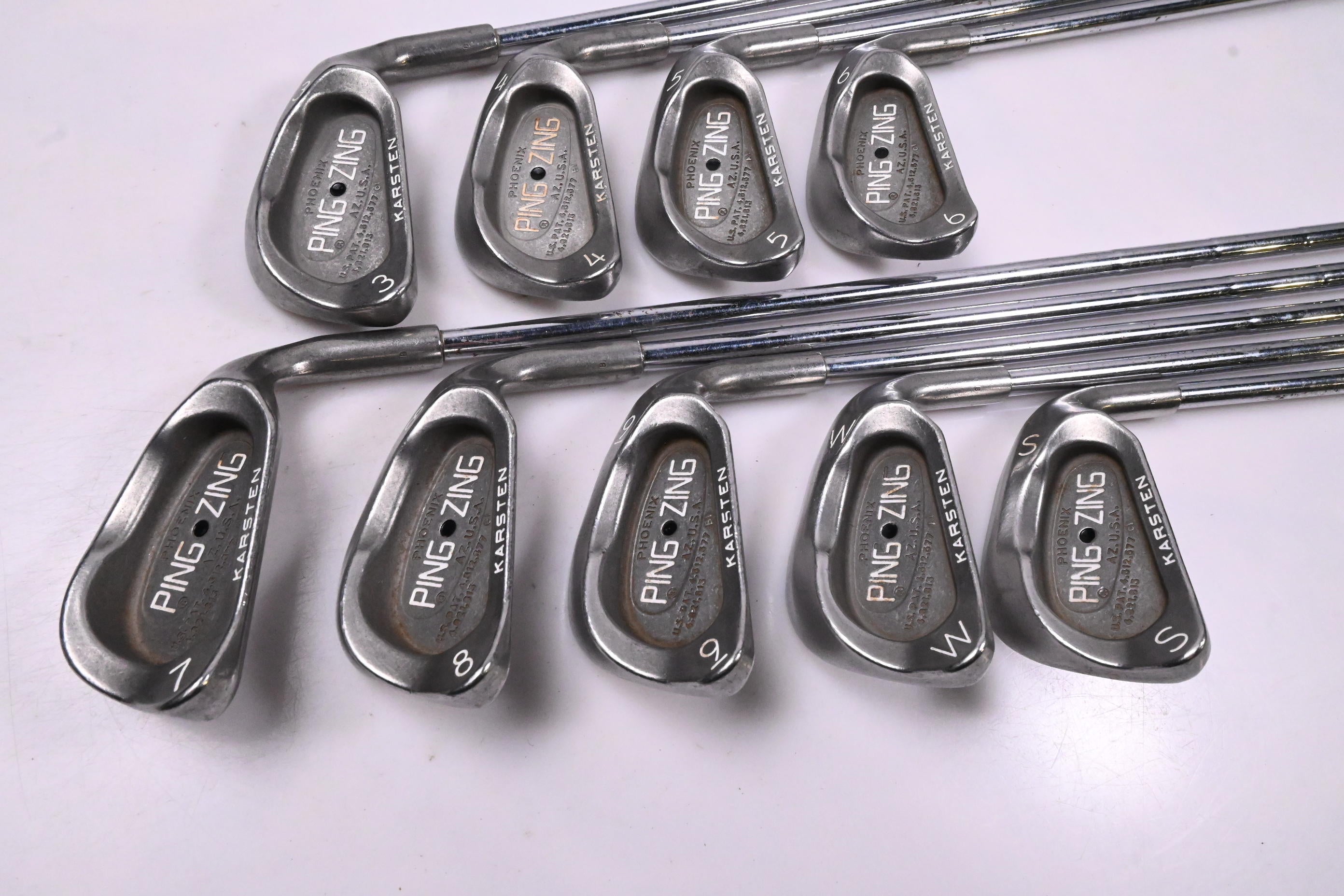 Ping Zing Irons / 3-PW+SW / Black Dot / Stiff Flex Ping JZ Shafts