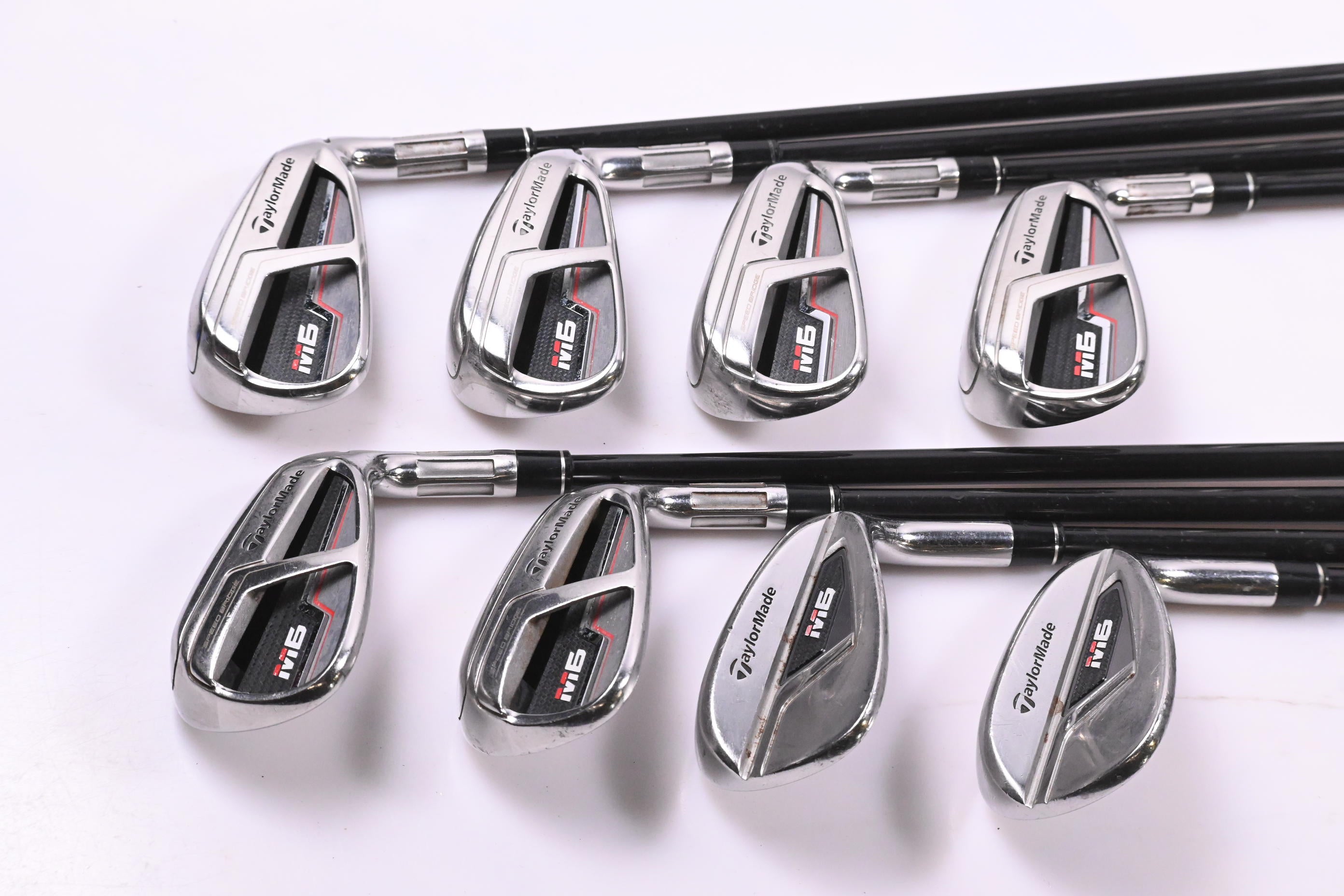 Taylormade M6 Irons / 5-PW+GW+SW / Regular Flex Fujikura Atmos Orange 6