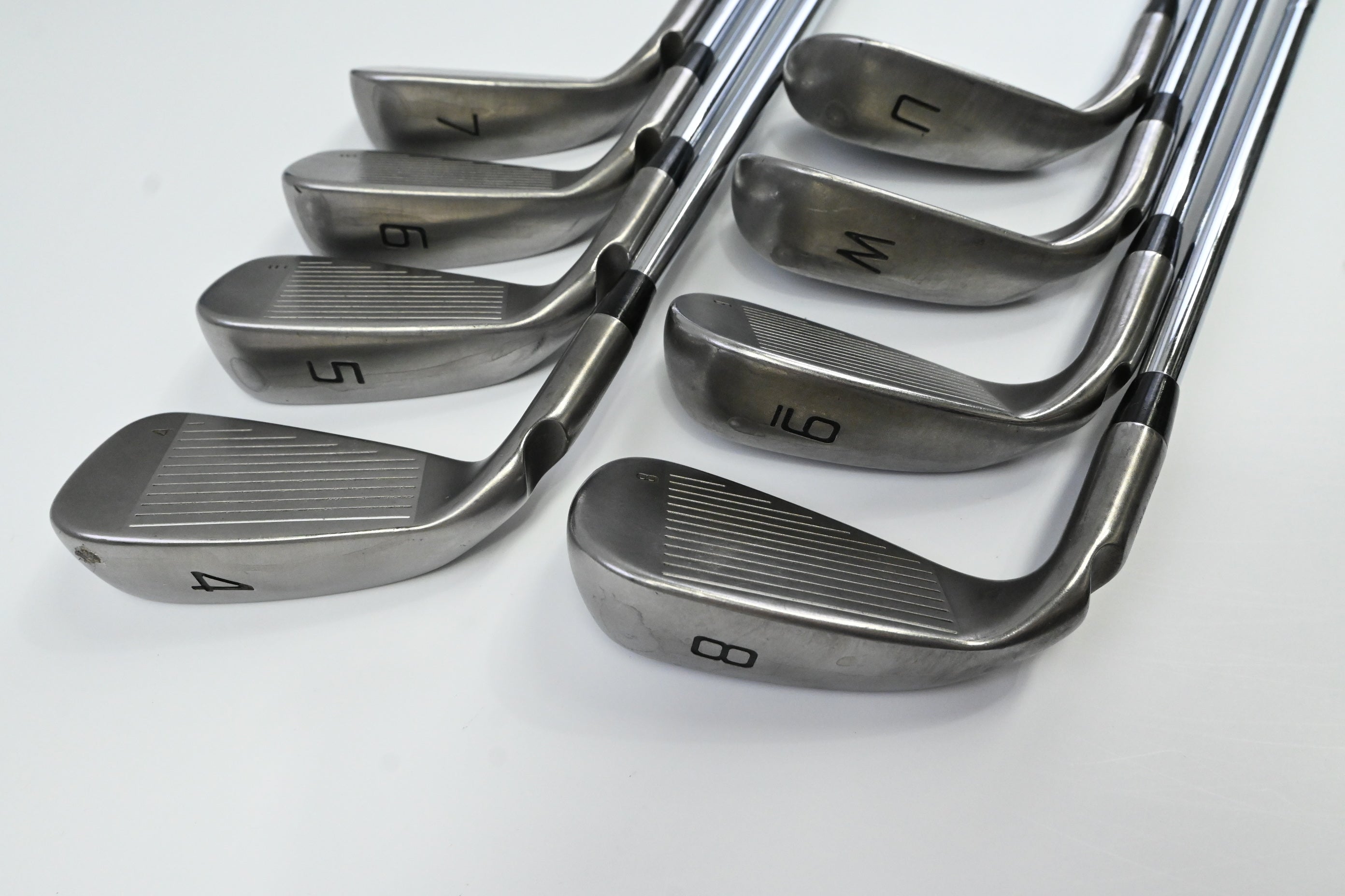 Ping GMax Irons / 4-PW+UW / Silver Dot / Stiff Flex Ping AWT 2.0 Shafts