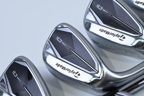 Left Hand Taylormade Qi Irons / 5-PW+AW+SW / Regular Flex KBS Max MT 85 Shafts